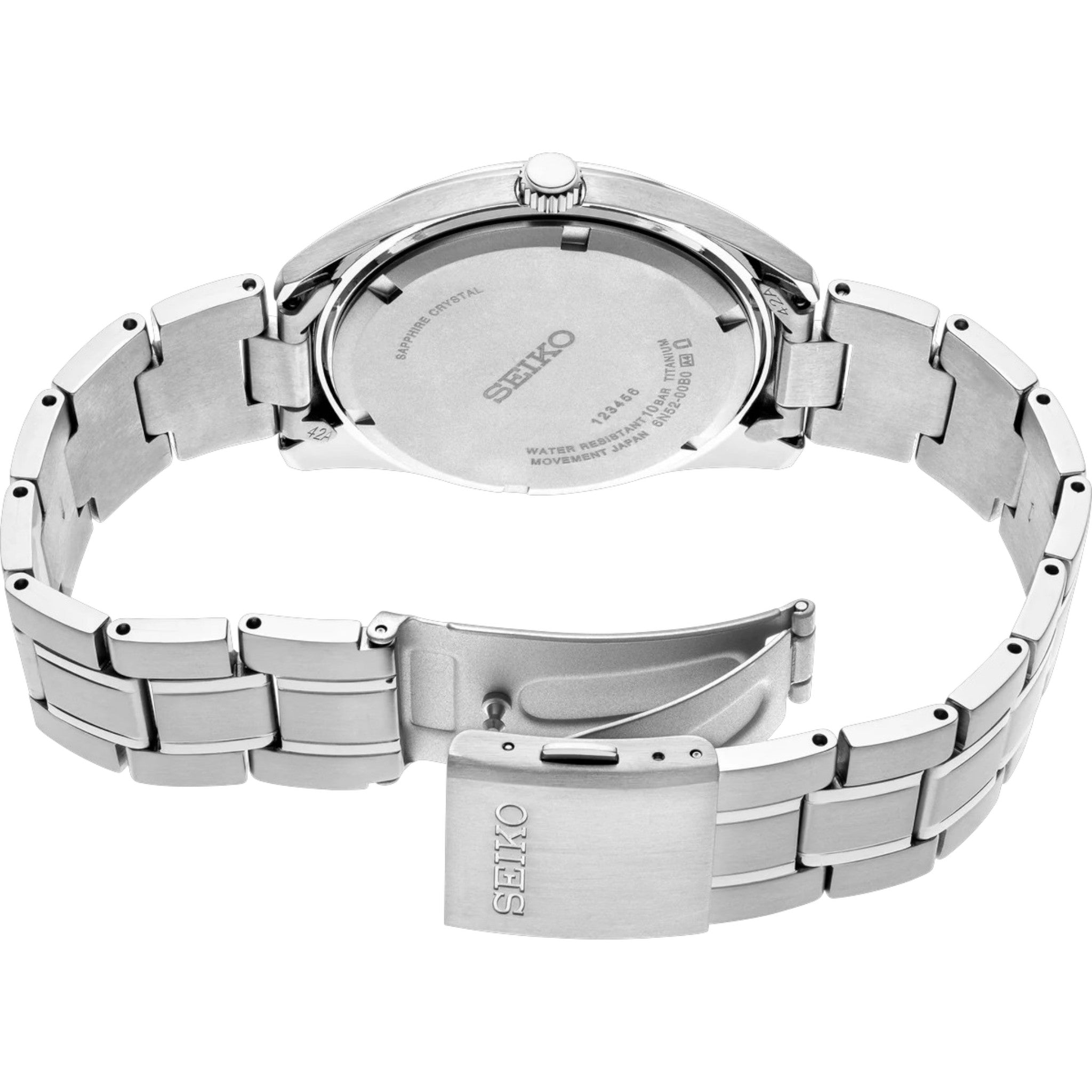 Montre Seiko Classic Homme SUR369P1 Argenté Titane Quartz