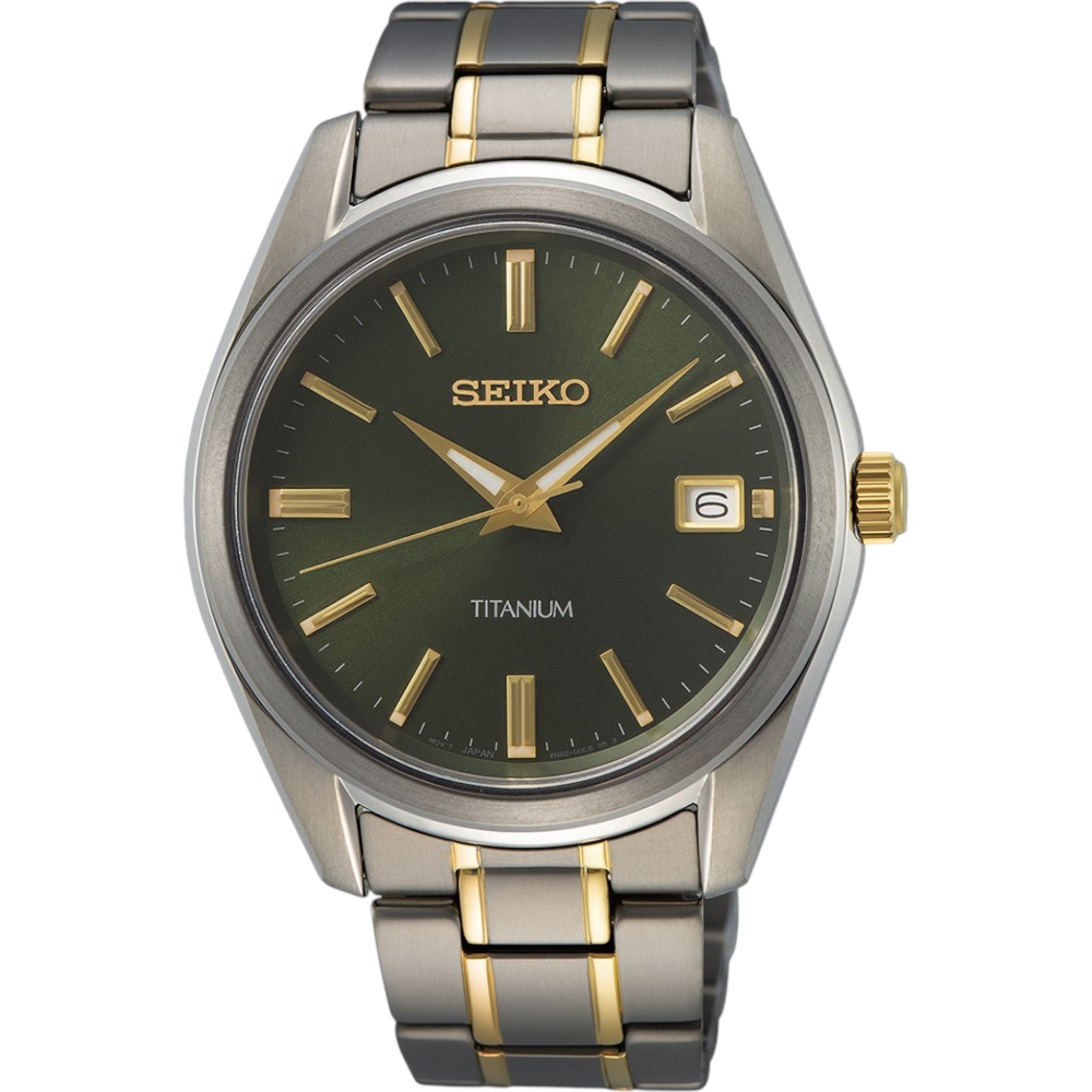Montre Seiko Classic Homme SUR377P1 Vert Titane Quartz