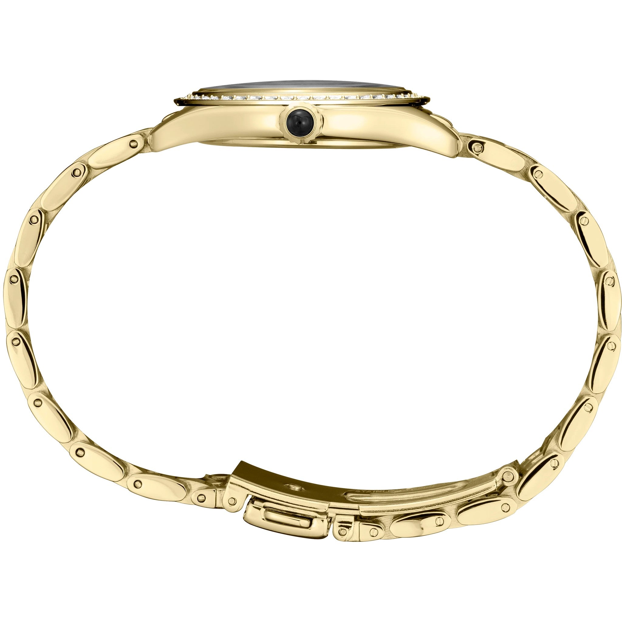Seiko Quarzuhr Crystals Damen SUR394 Gold
