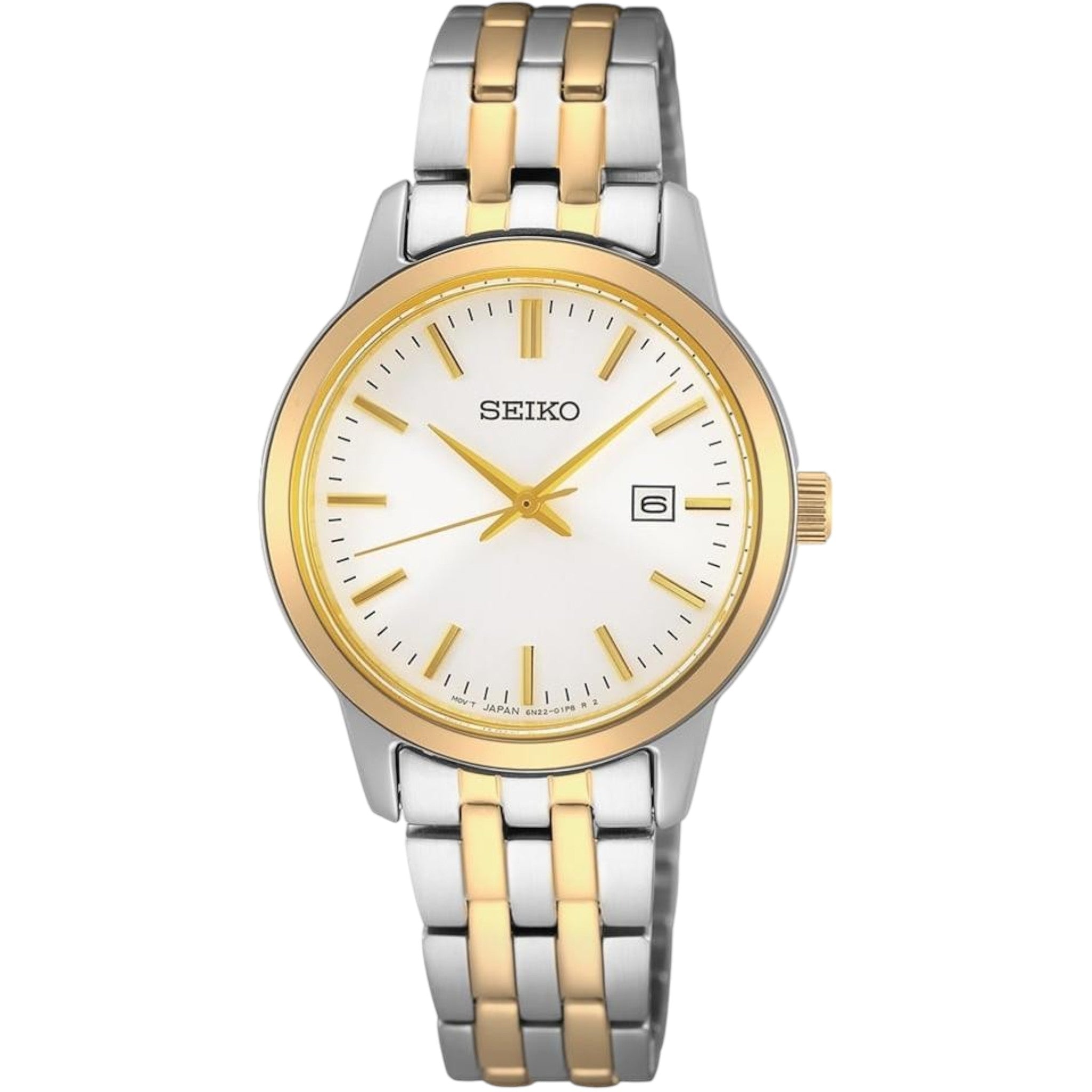 Seiko Classic Women's Watch SUR410P1 White Gold Quartz