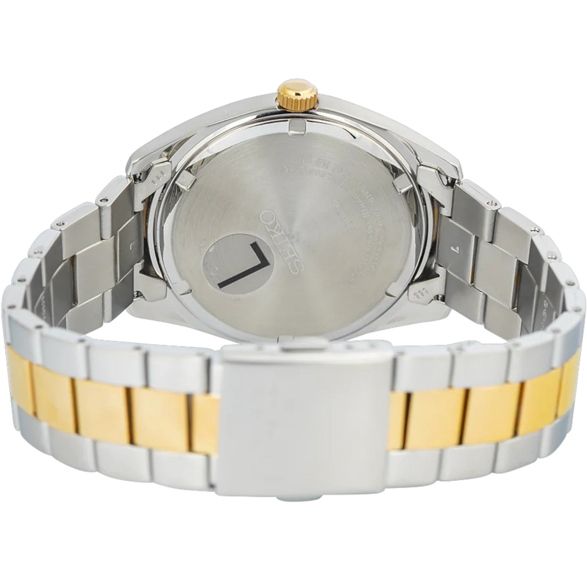 Montre Seiko Classic Homme SUR446P1 Blanc Argenté Doré Quartz