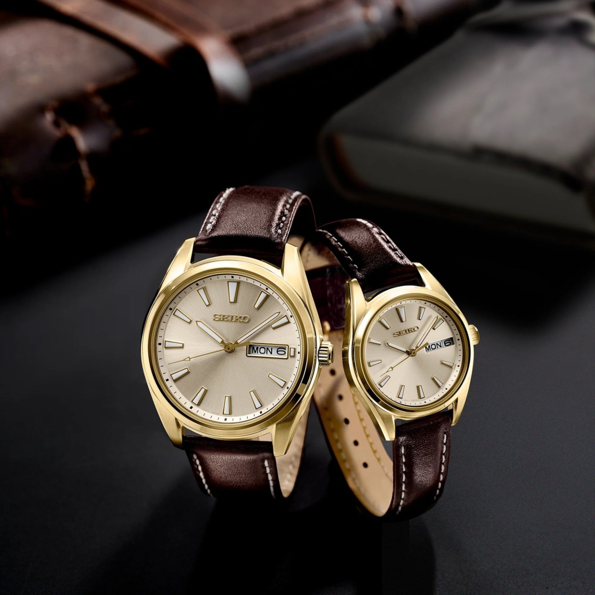 Montre Seiko Classic Homme SUR450 Champagne Quartz