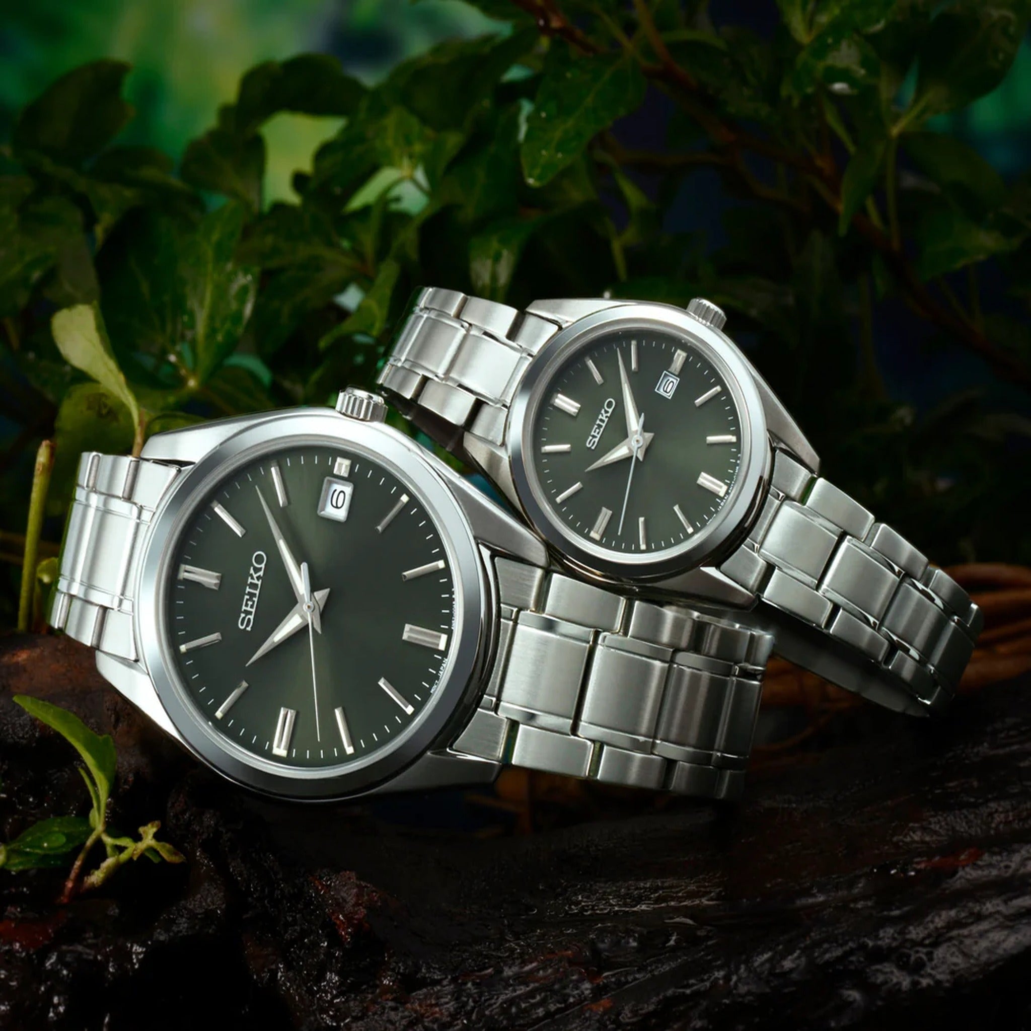 Montre Seiko Classique Quartz Femme SUR533P1 Vert Kaki