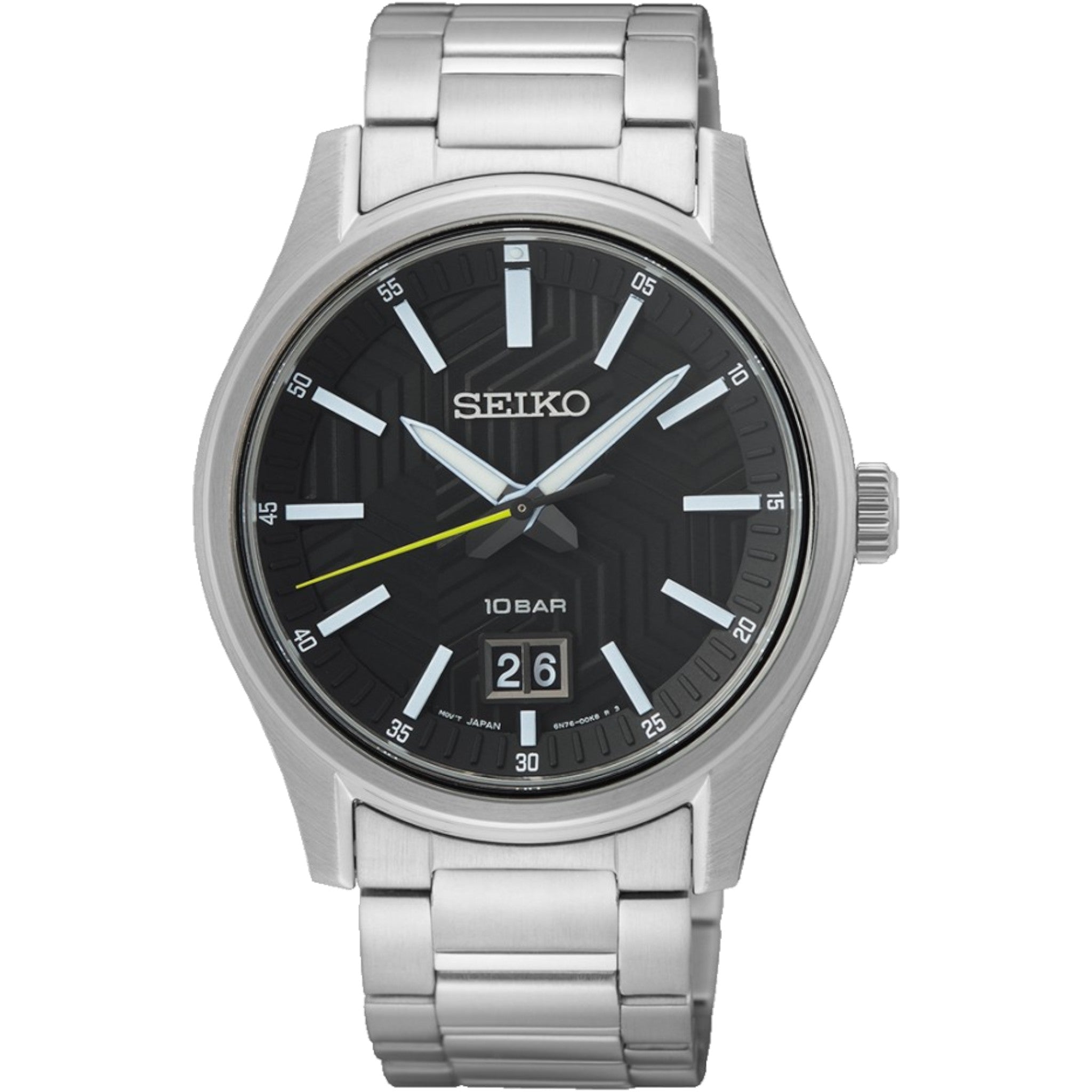 Montre Seiko Classic Homme SUR535P1 Noir Date Quartz
