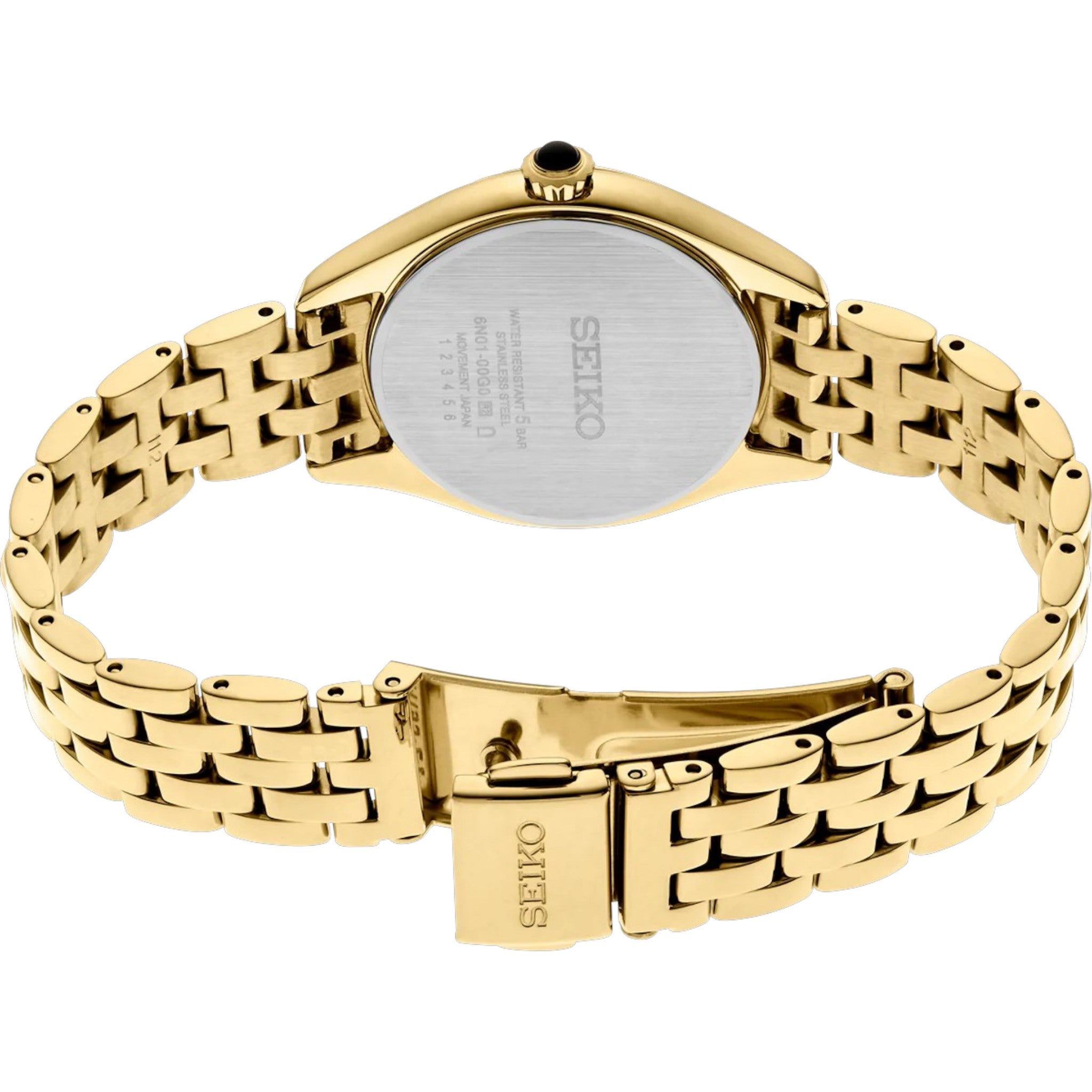 Montre Seiko Classic Femme SUR538P1 Doré blanc Quartz