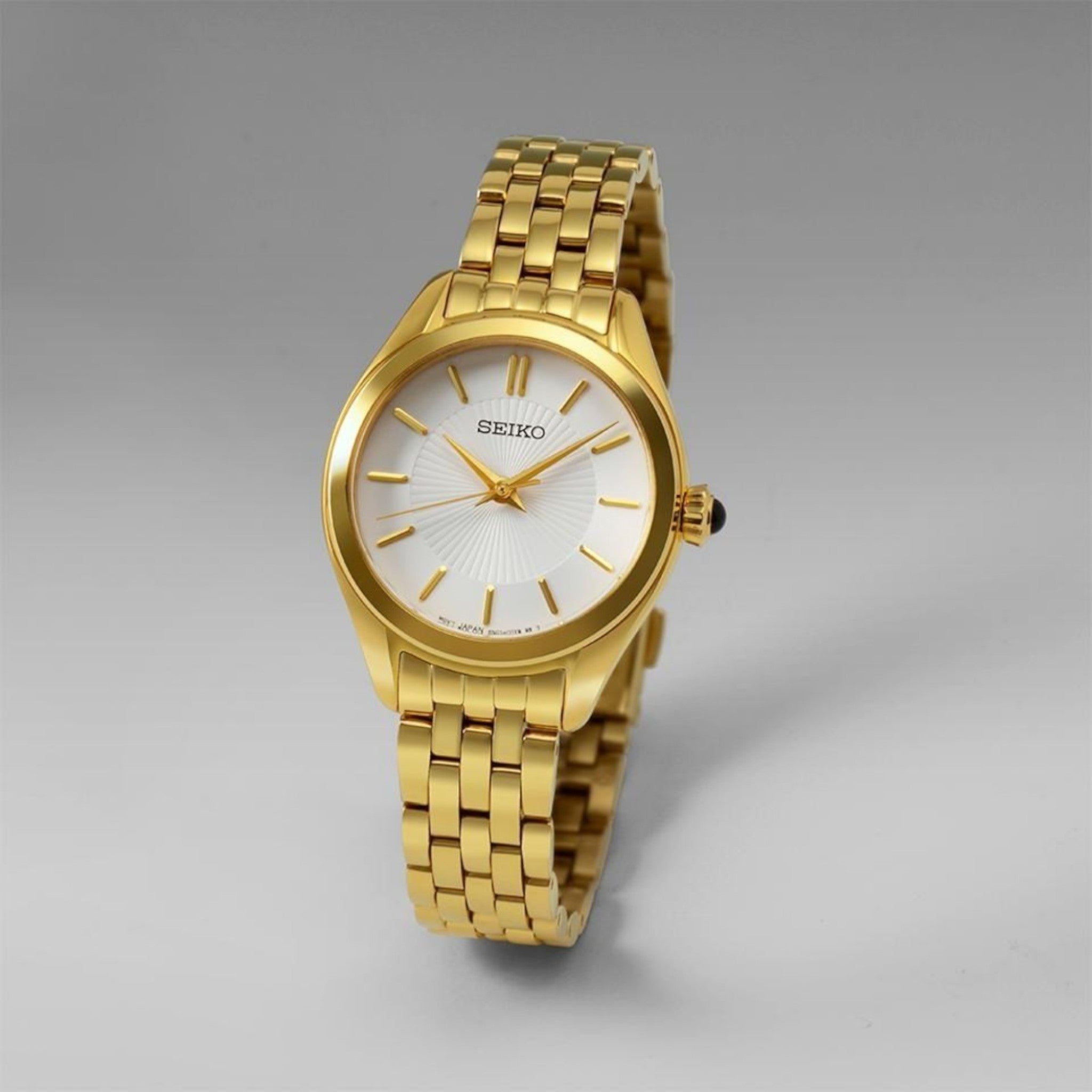 Montre Seiko Classic Femme SUR538P1 Doré blanc Quartz