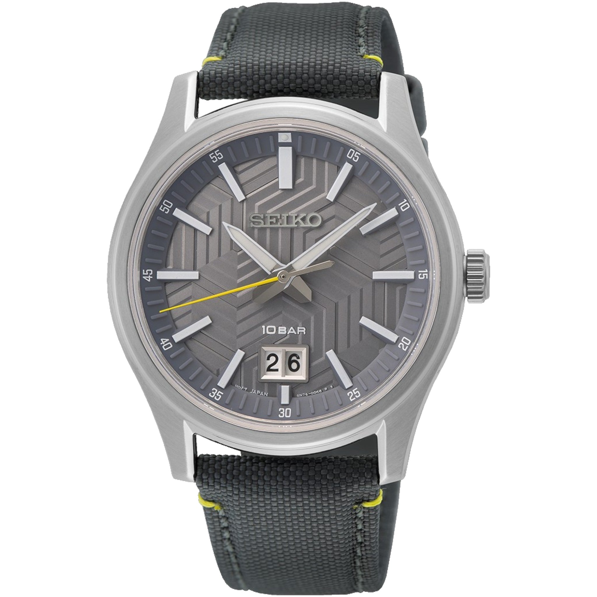 Montre Seiko Classic Homme SUR543P1 Gris Texturé Quartz