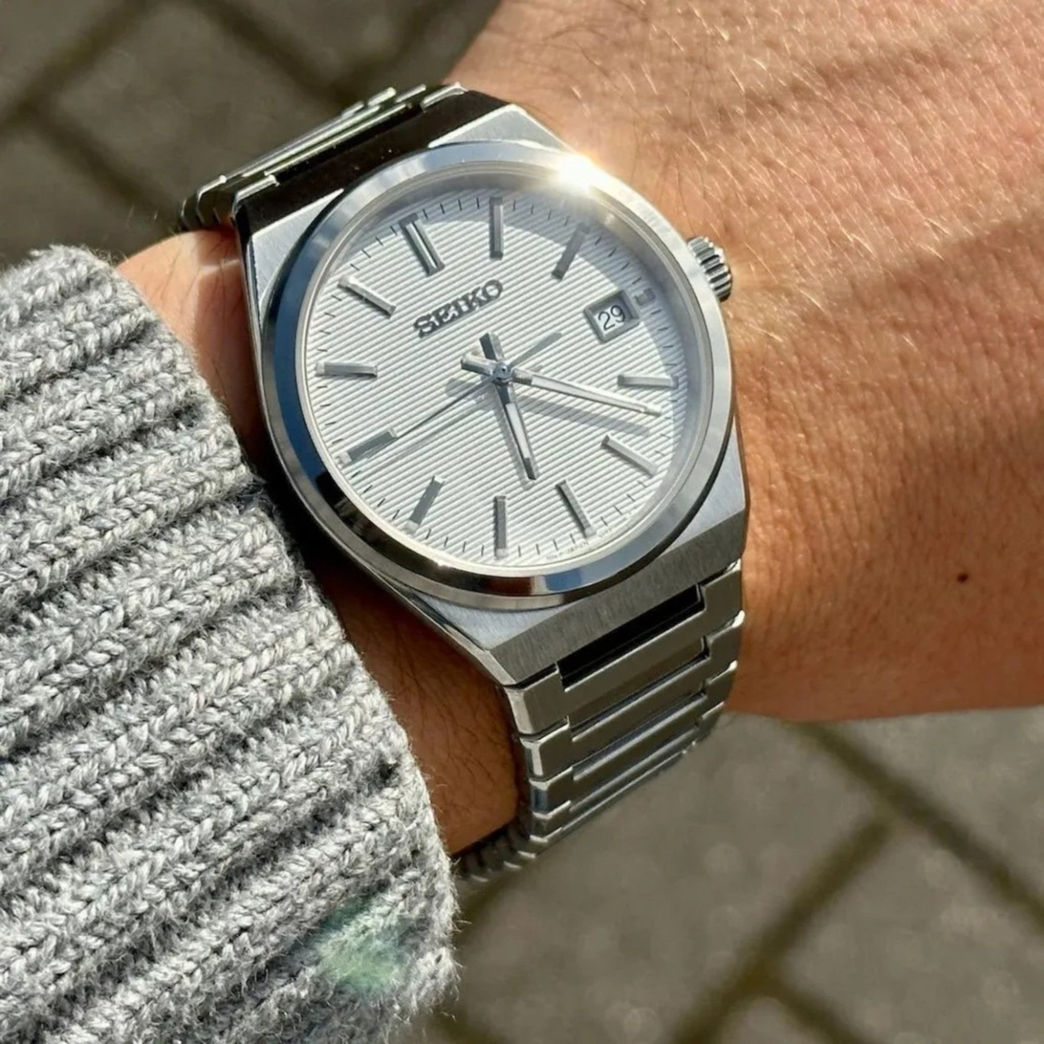 Montre Seiko Classic Homme SUR553P1 Blanc Quartz