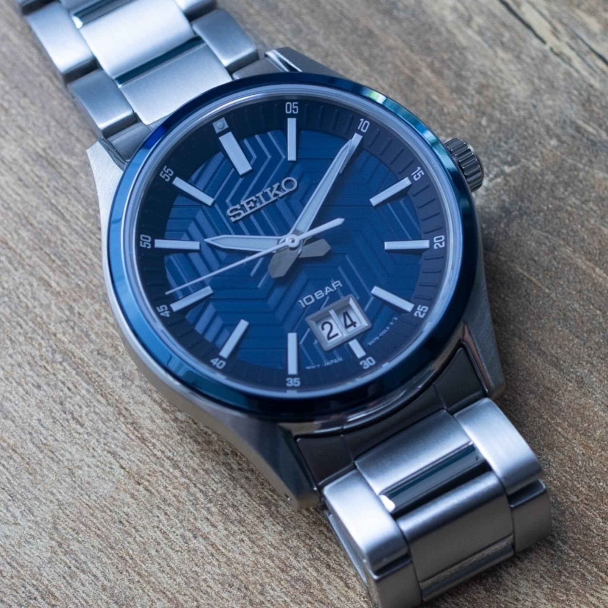 Montre Seiko Sports Homme SUR559P1 Bleu Quartz