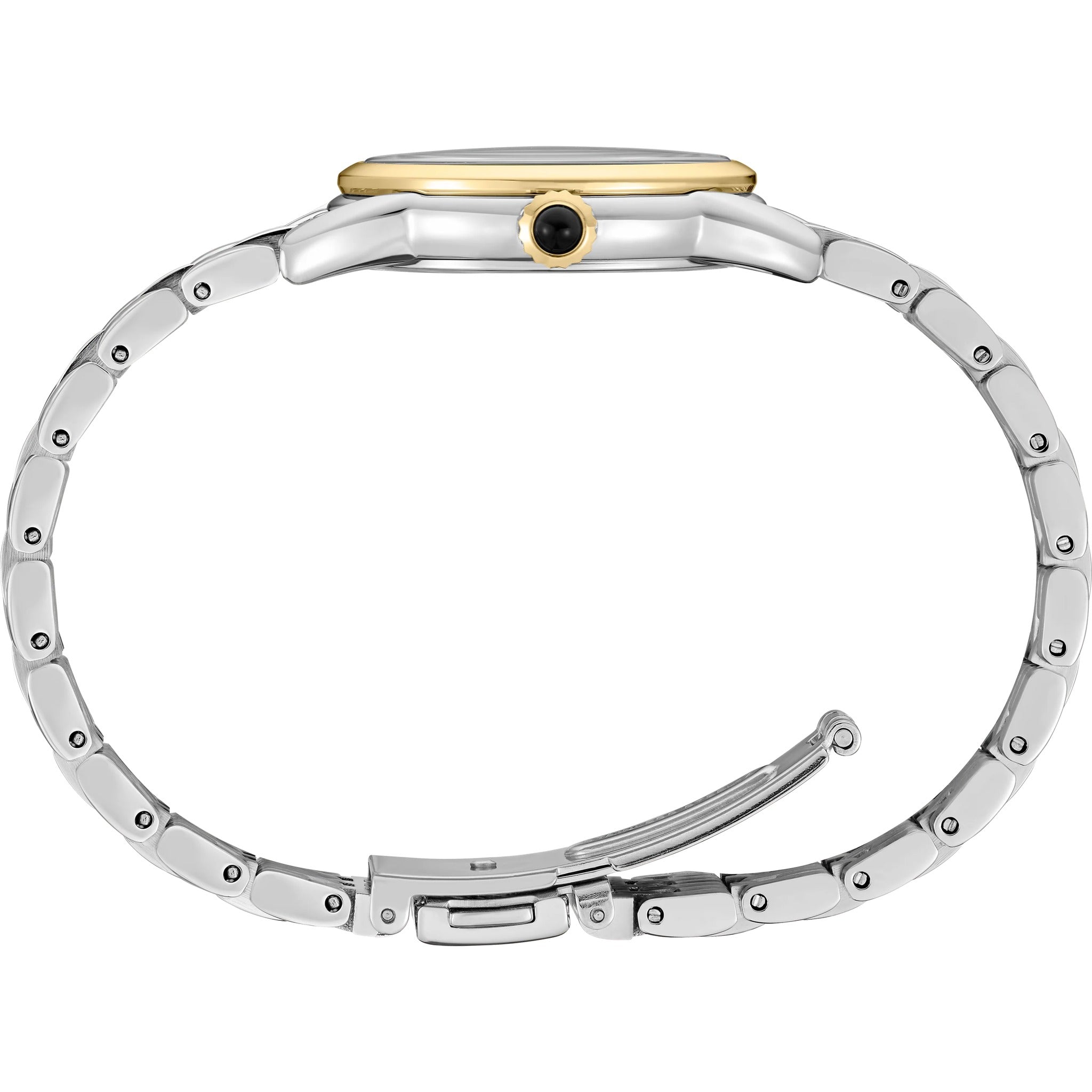 Montre Seiko Classique Quartz Femme SUR562P1 Ronde Argenté Chiffres Doré