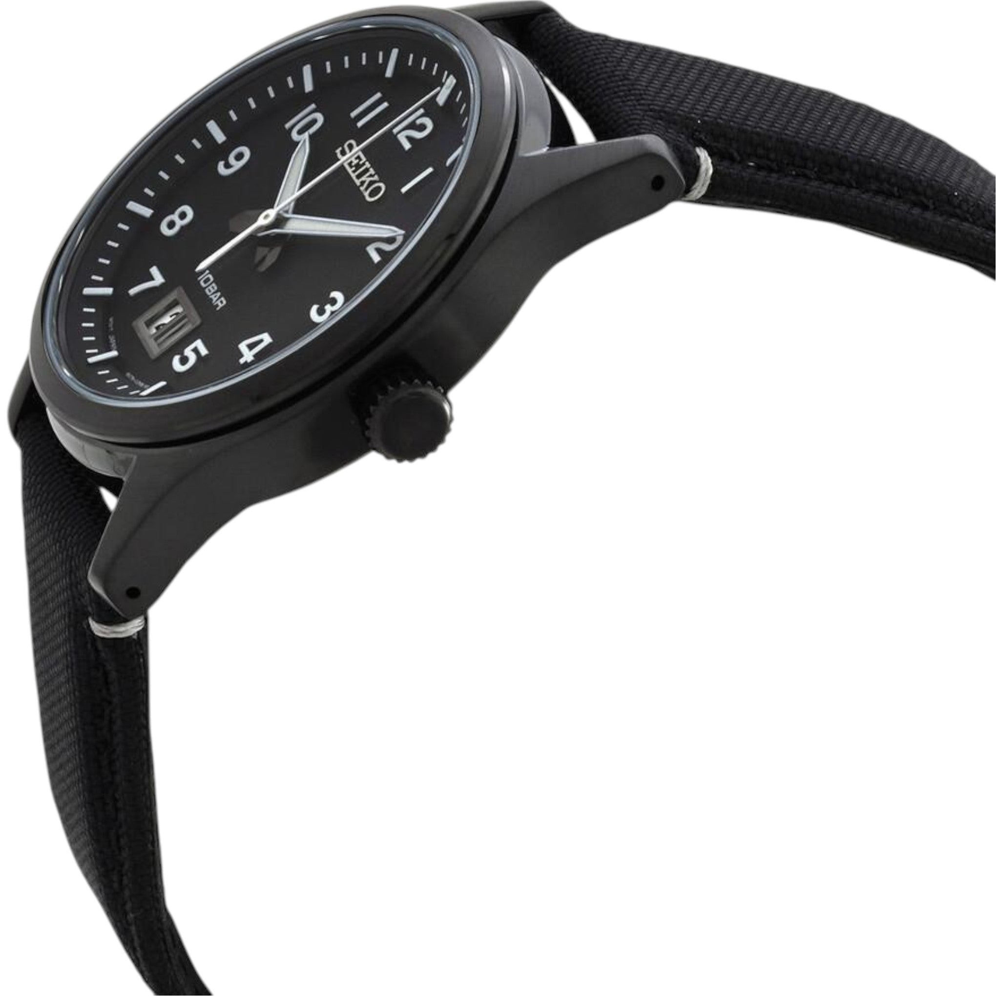 Montre Seiko Sports Homme SUR571P1 Noir Date Quartz