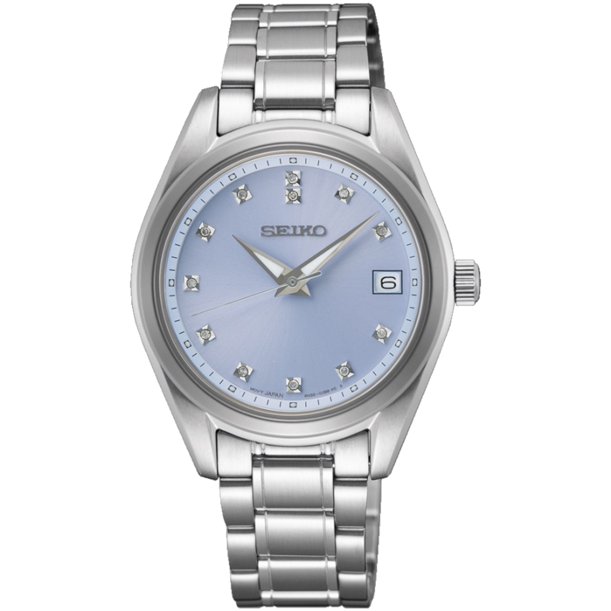 Montre Seiko Classic Femme SUR581P1 Diamant Bleu Quartz
