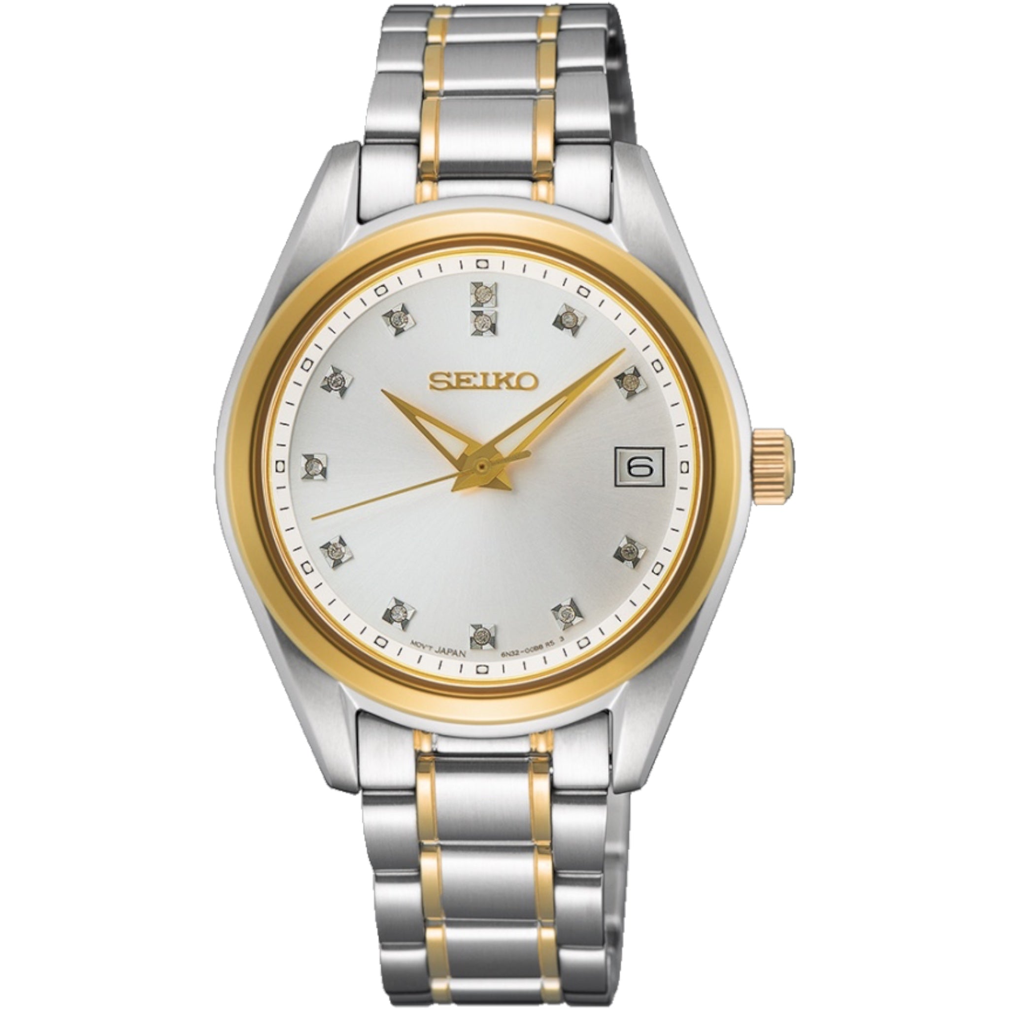 Montre Seiko Classic Femme SUR582P1 Diamant Blanc Quartz