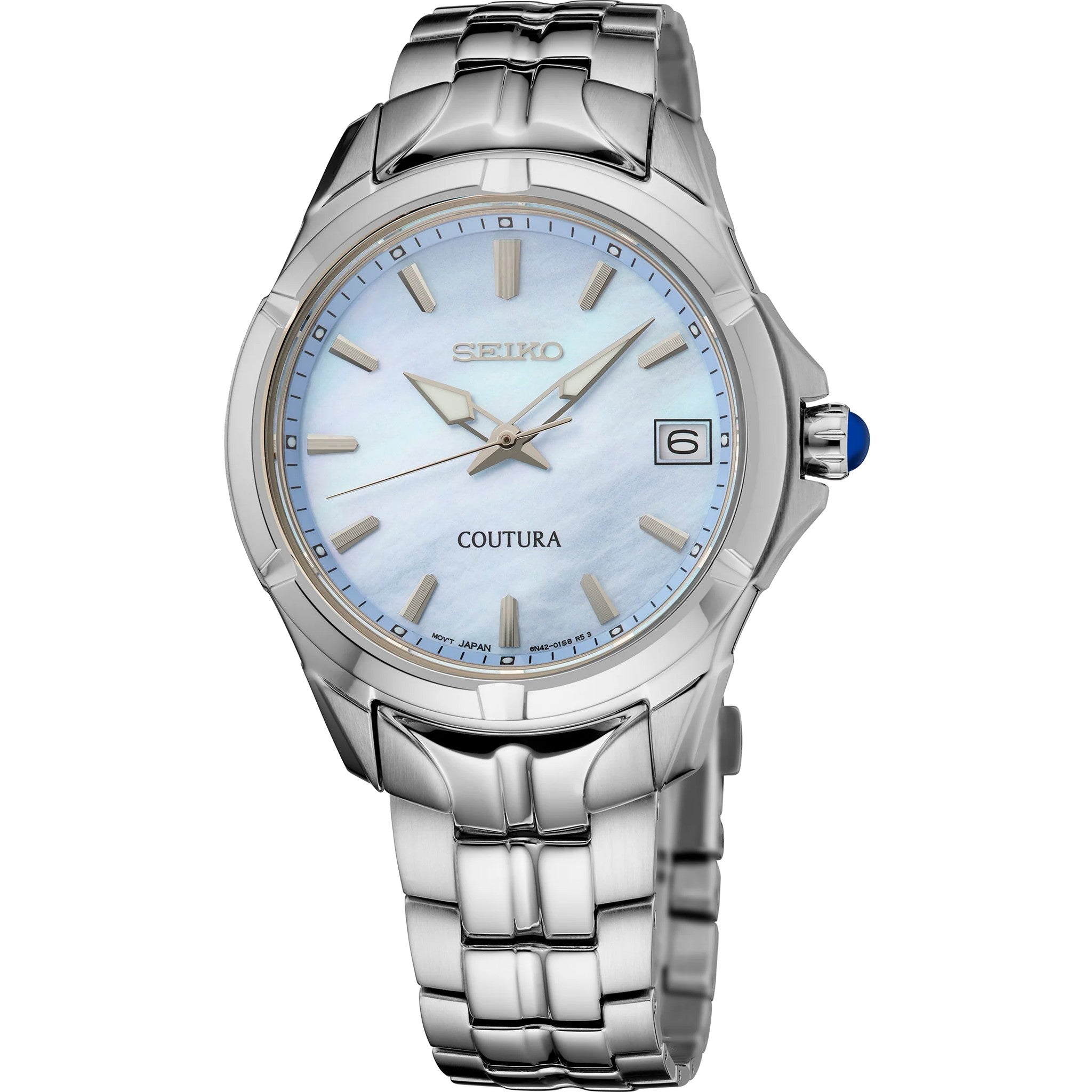 Seiko Coutura Women's Watch SUR583 Mother of Blue