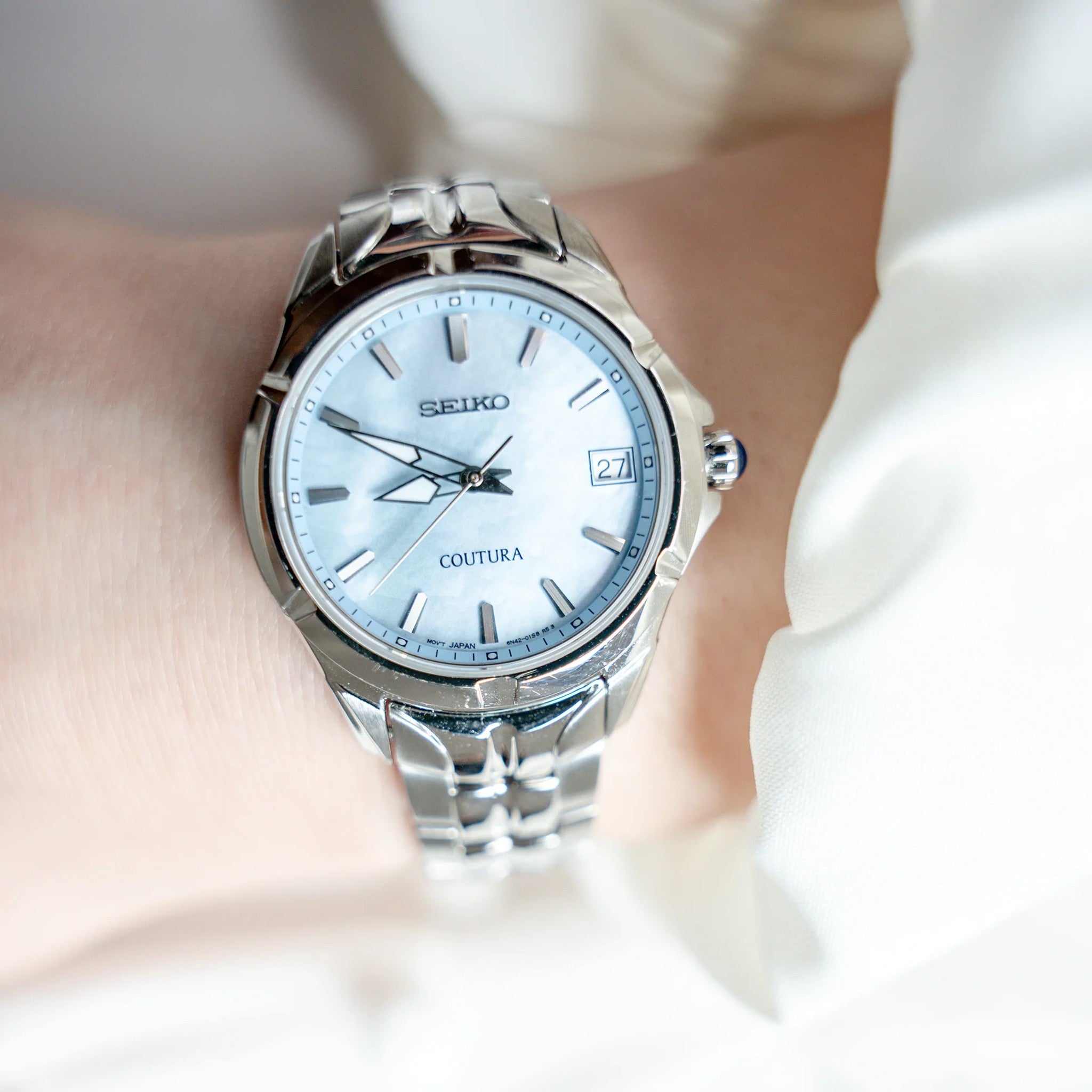 Seiko Coutura Women's Watch SUR583 Mother of Blue