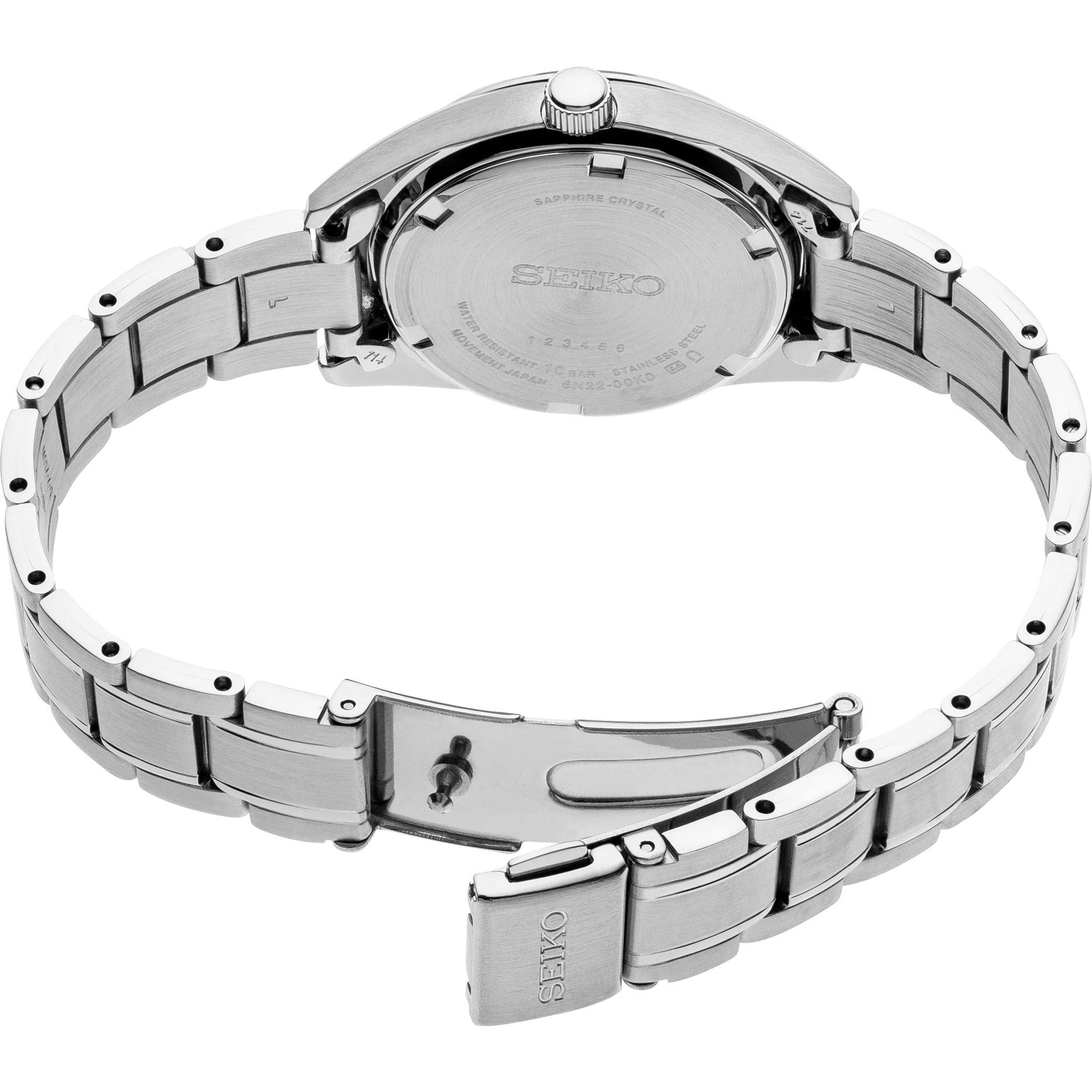 Seiko Classic Quartz Women's Watch SUR633P1 Silver White
