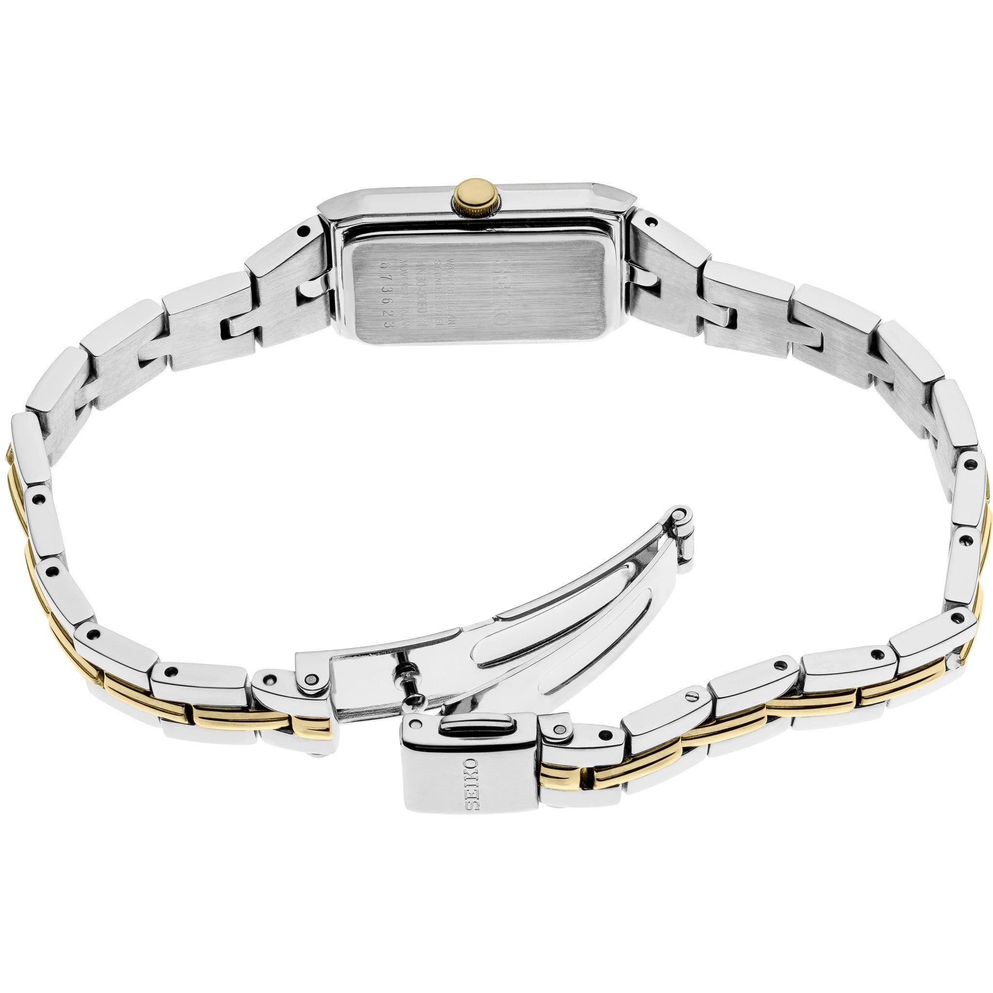 Seiko Essentials Women's Watch SWR046 Silver Gold Black