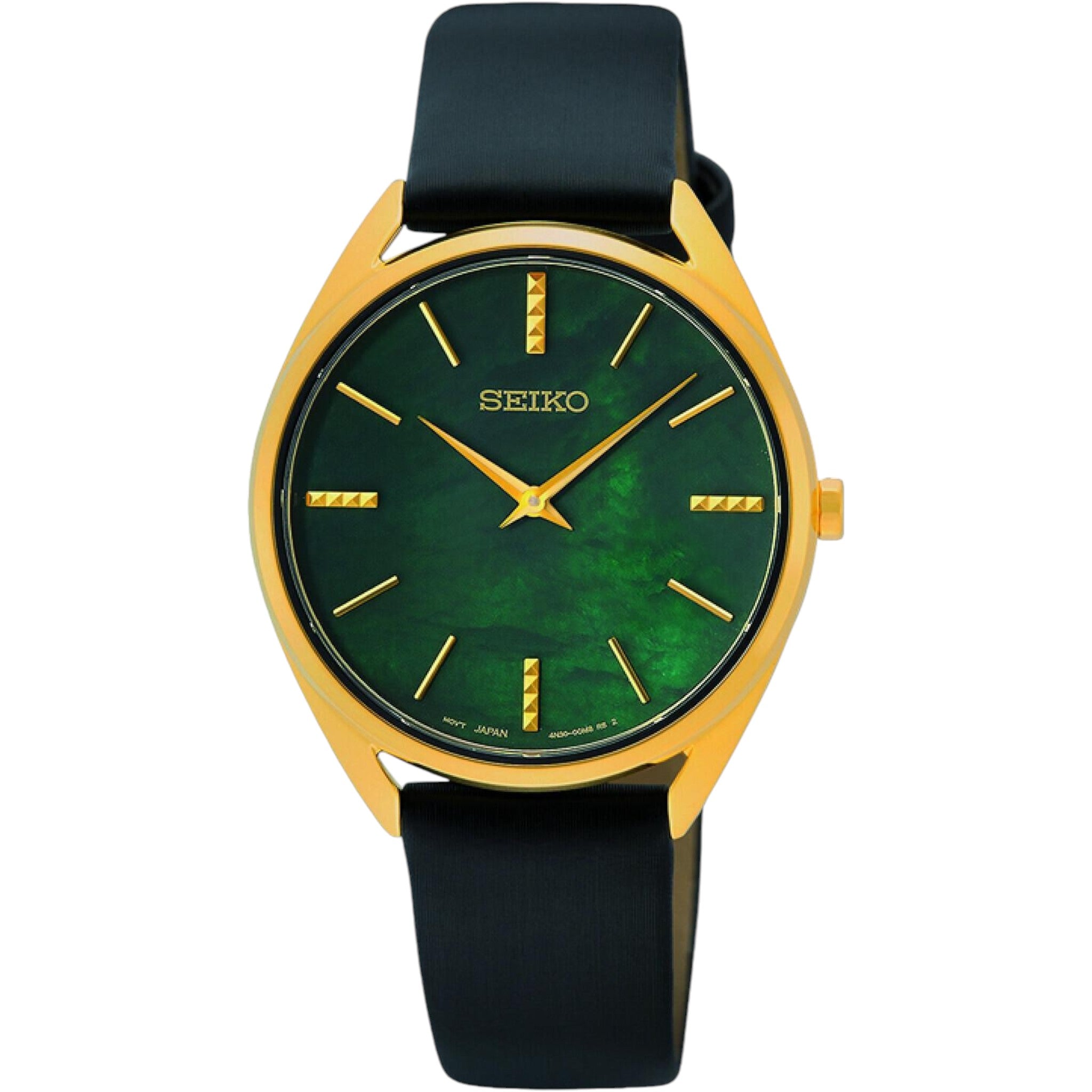 Montre Seiko Femme SWR080P1 Doré Vert Emeraude Quartz