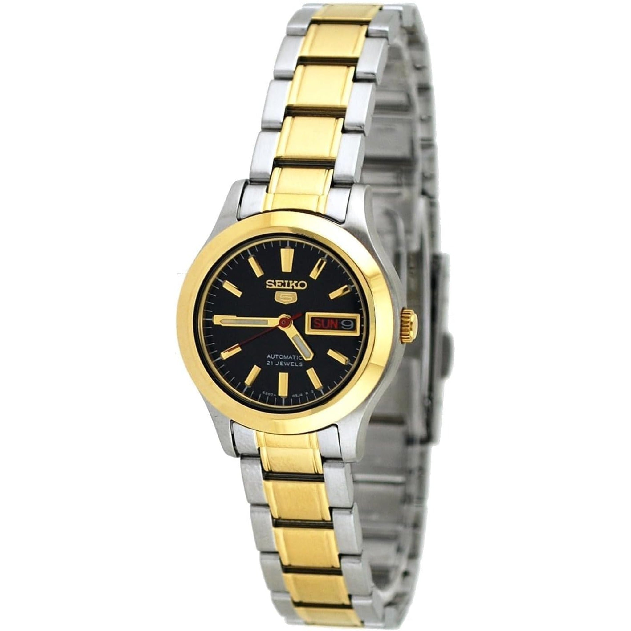 Seiko 5 Women's Automatic Watch SYMD94K1 Silver Gold Black