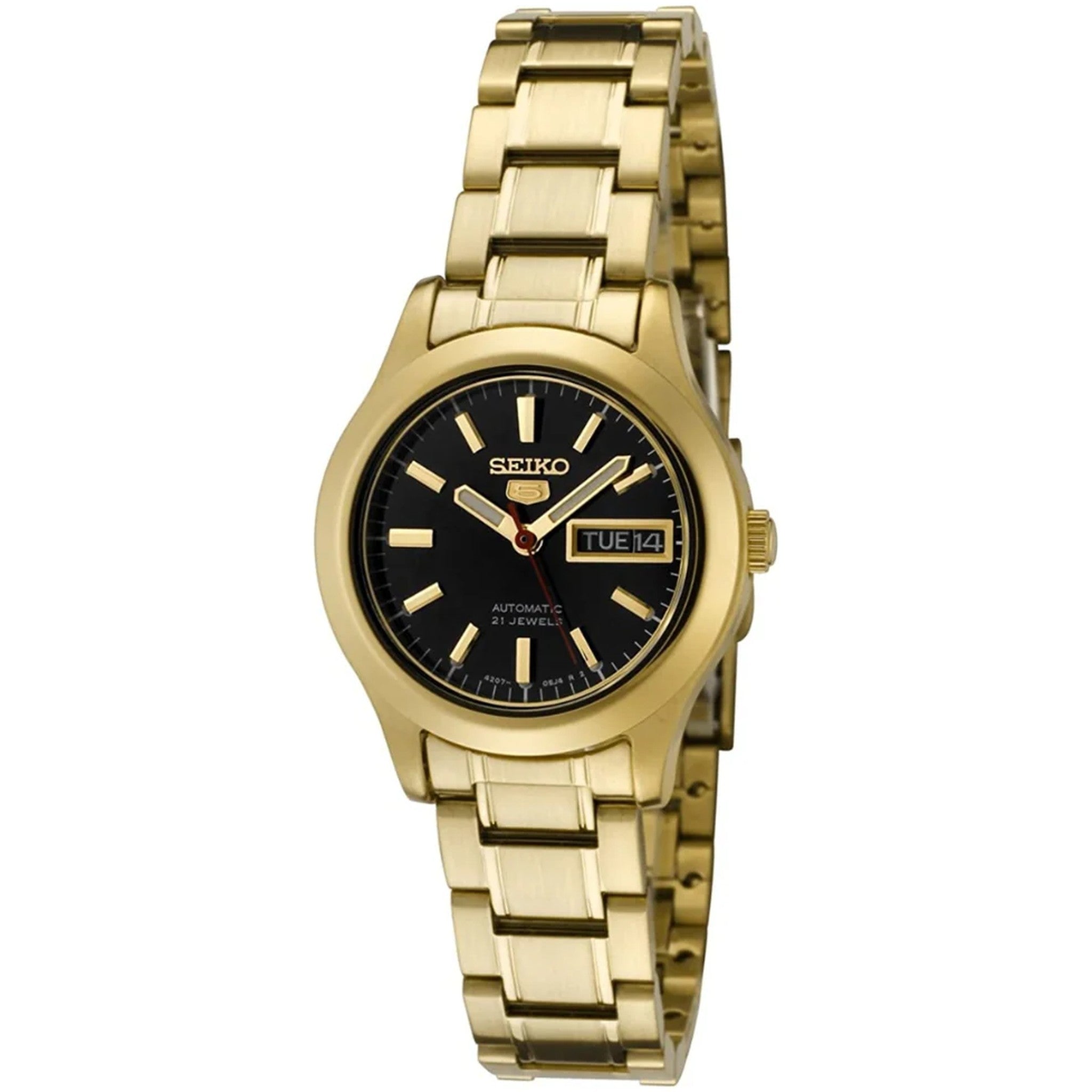 Montre Seiko 5 Femme Automatique SYMD96K1 Doré Noir