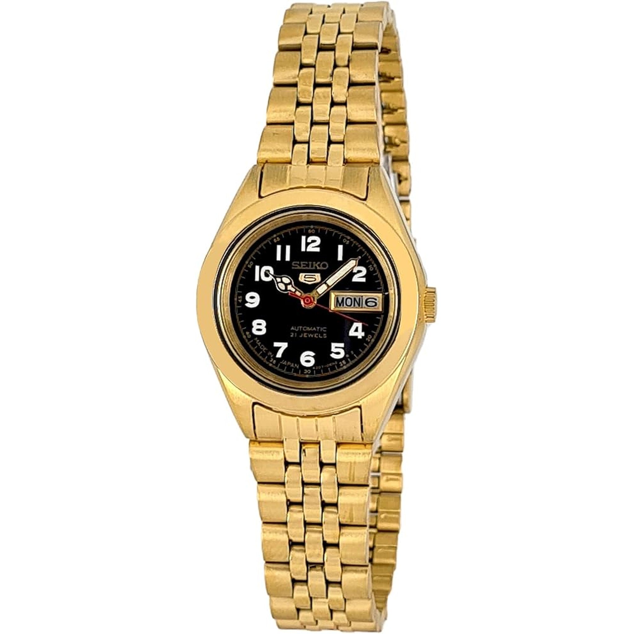 Montre Seiko 5 Femme Automatique SYMF92J1 Doré Noir
