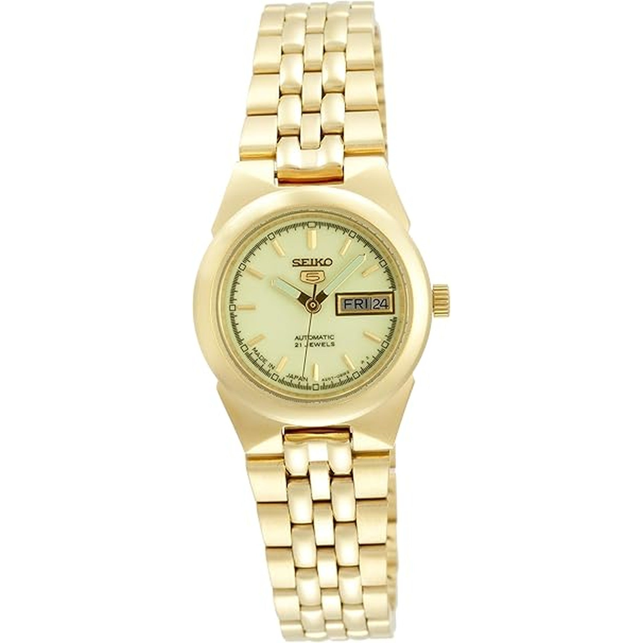 Montre Seiko 5 Femme Automatique SYMG60J1 Doré Vert