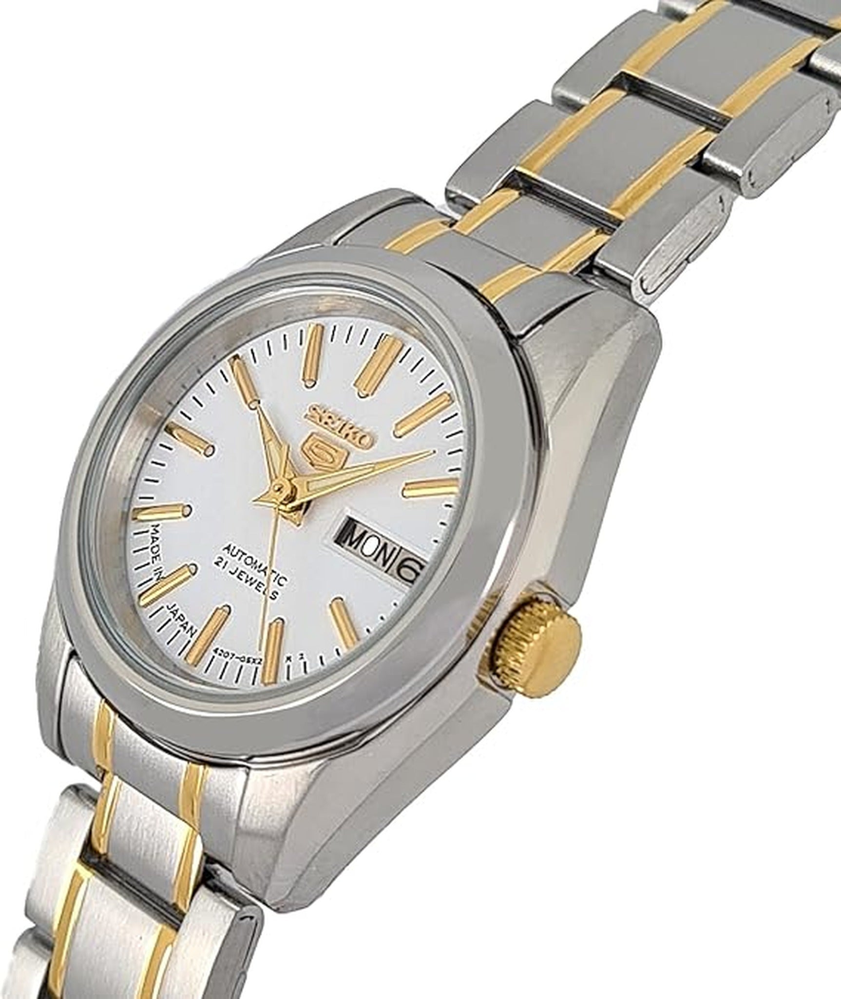 Seiko 5 Women's Automatic Watch SYMK19J1 Silver White