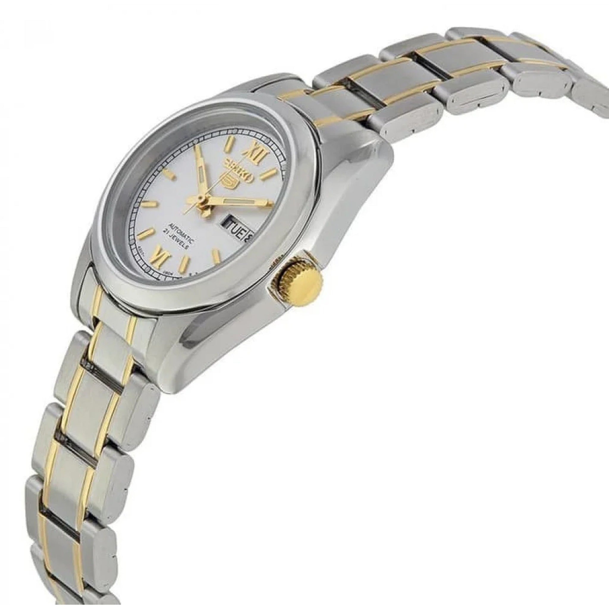 Seiko 5 Women's Automatic Watch SYMK29J1 Silver White Roman Numerals