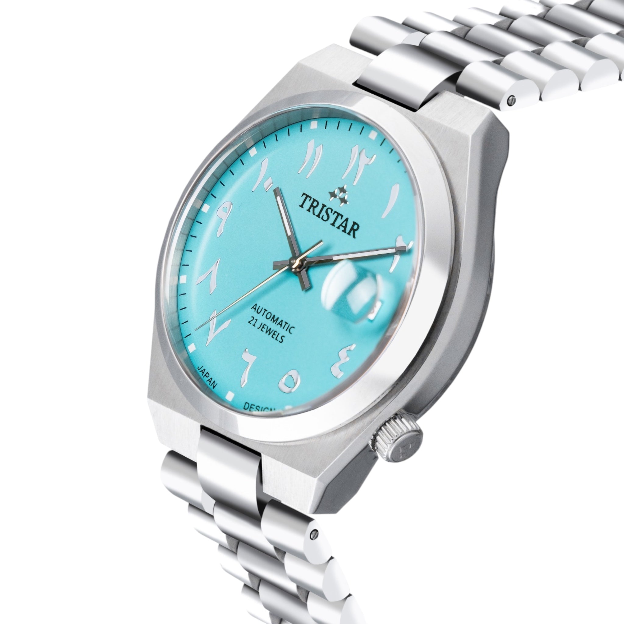 Montre Tristar Arabic Dial NJ33NMSSM02 Bleu Ciel Automatique