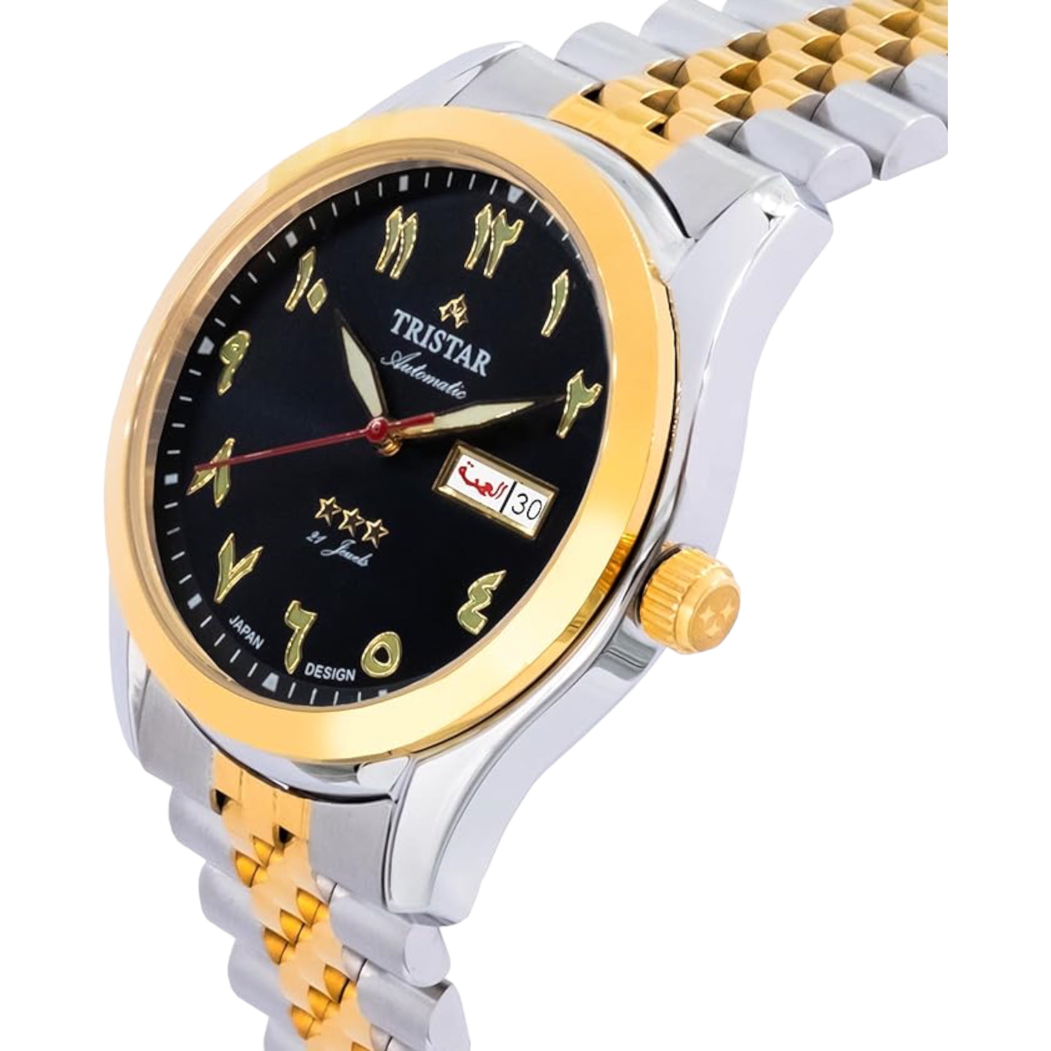 Tristar Arabic Dial BA23BM2TM03 Black Two-tone Automatic Watch