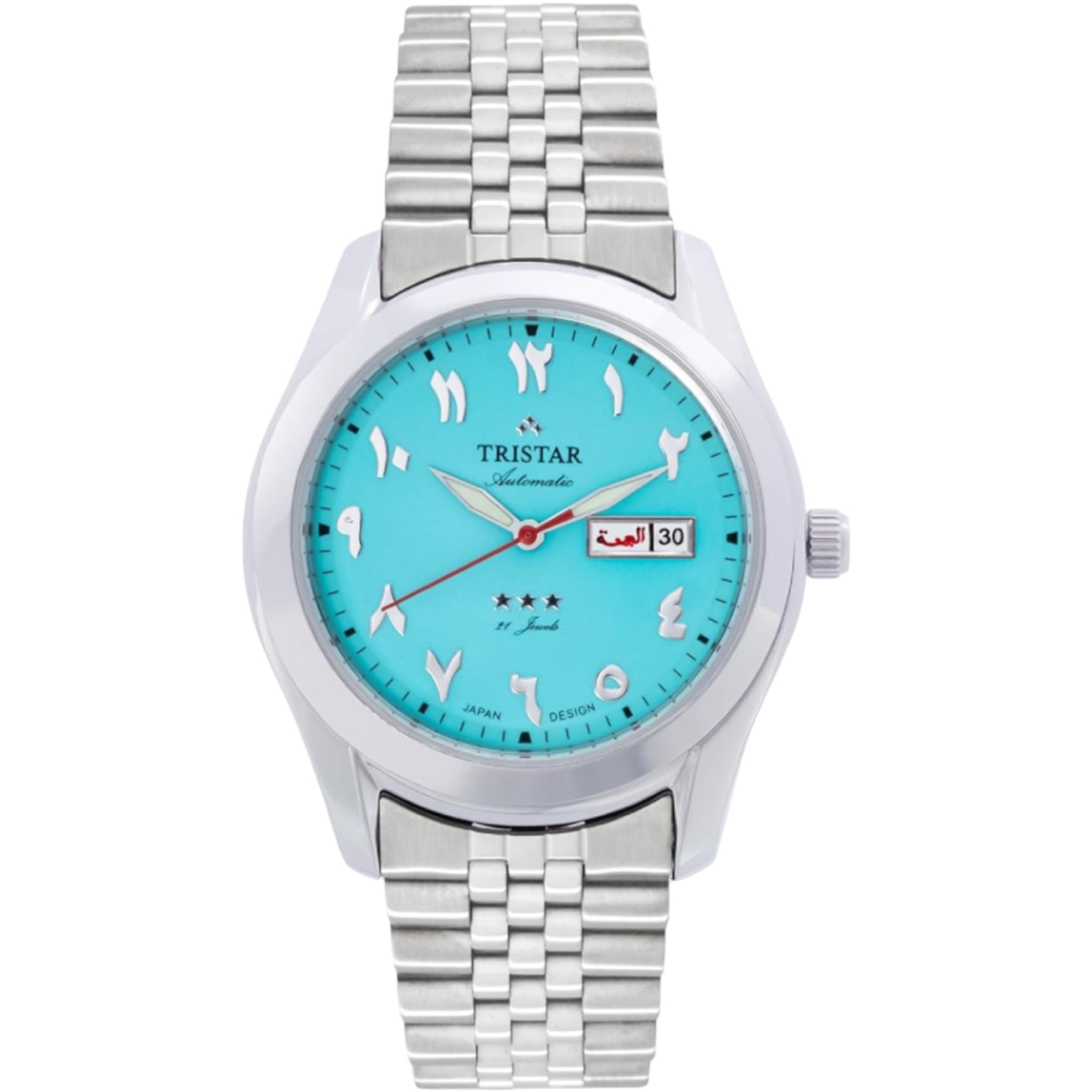 Tristar Arabic Dial BA33NMSSM03 Turquoise Blue Tifanny Automatic Watch