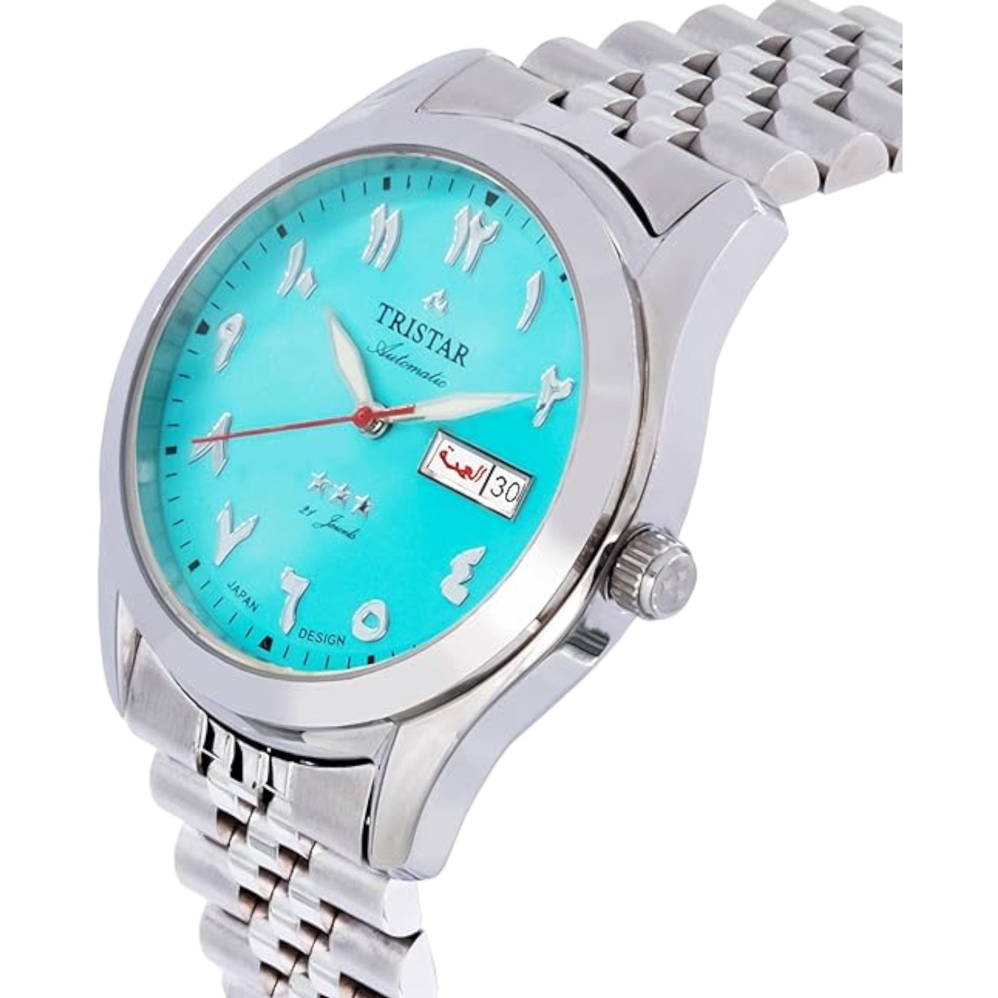 Tristar Arabic Dial BA33NMSSM03 Turquoise Blue Tifanny Automatic Watch