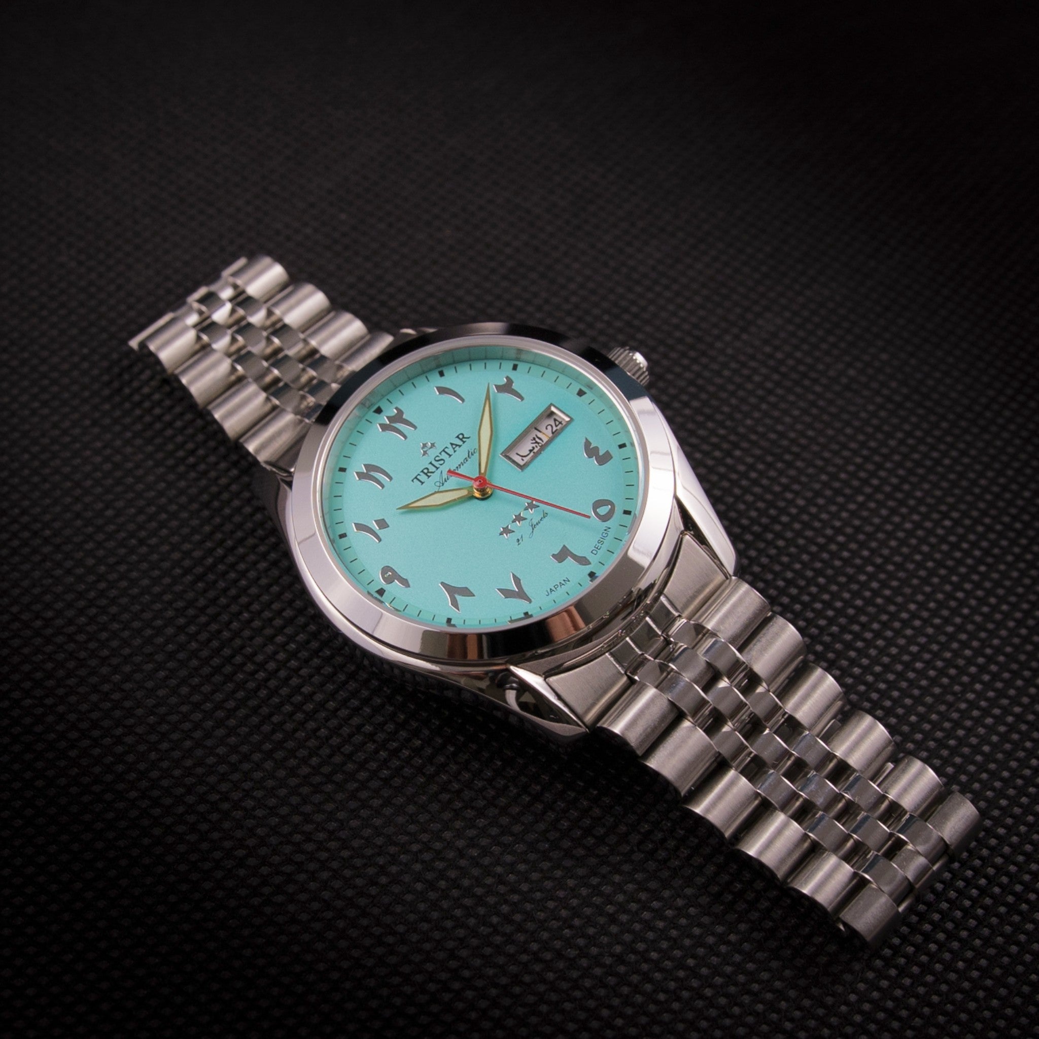 Montre Tristar Arabic Dial BA33NMSSM03 Bleu Turquoise Tifanny Automatique