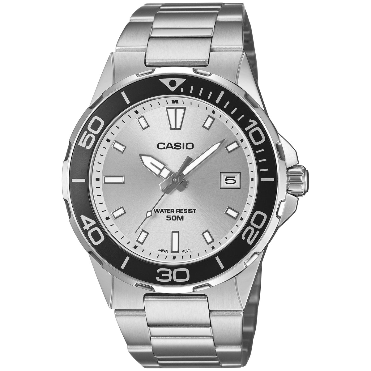 Montre Casio Timeless MTD-145D-7A Homme Argenté