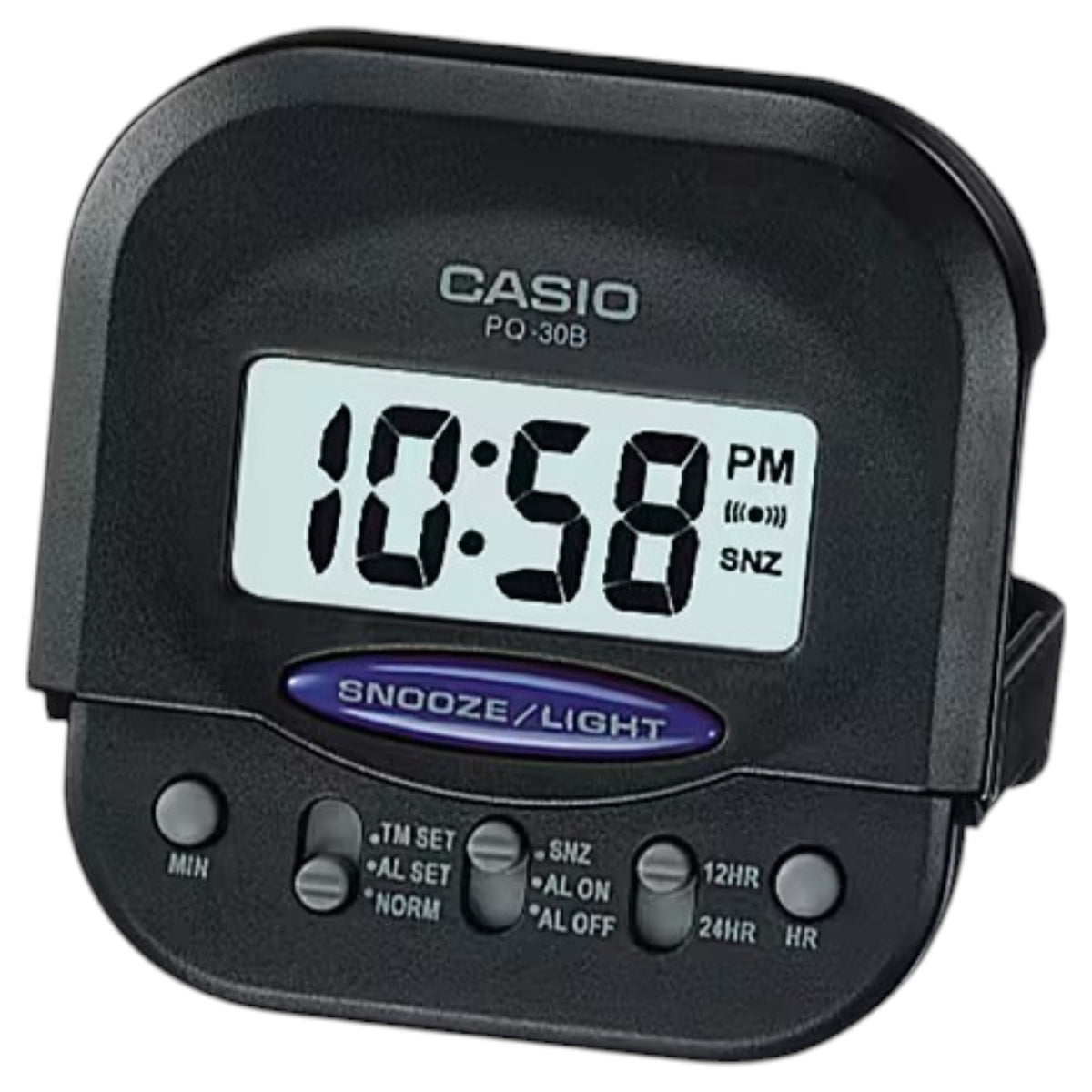 Casio PQ-30B-1 Black Alarm Clock