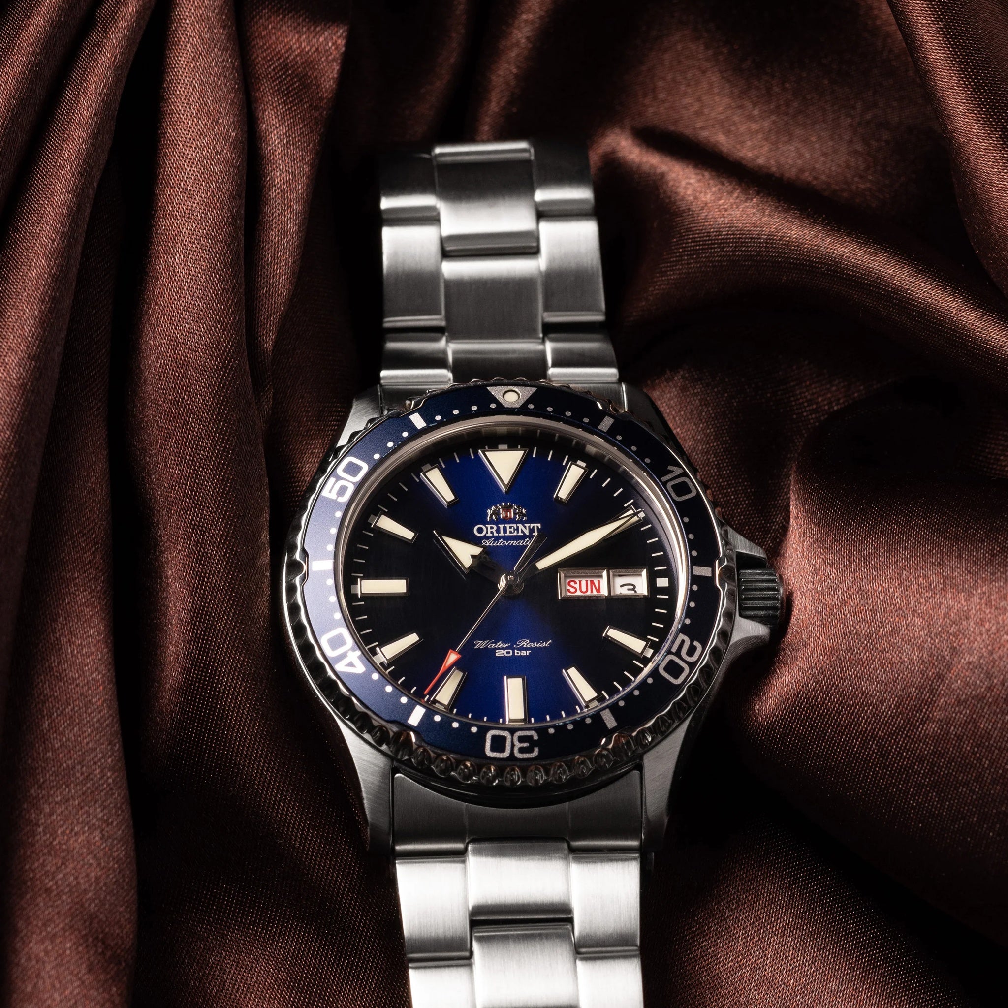 Montre Orient Mako III RA-AA0002L39B Kamasu Bleu Automatique