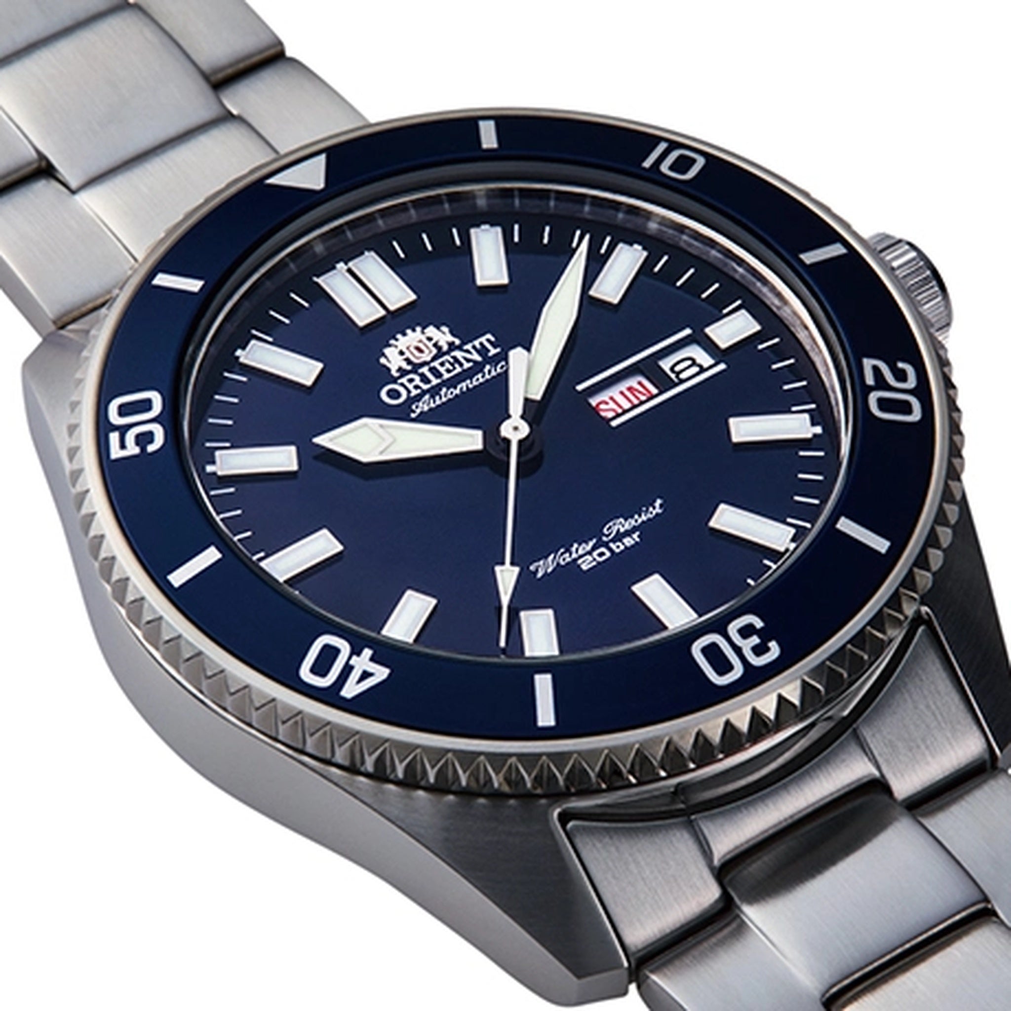 Montre Orient Big Mako RA-AA0009L39B Day-Date Bleu Automatique
