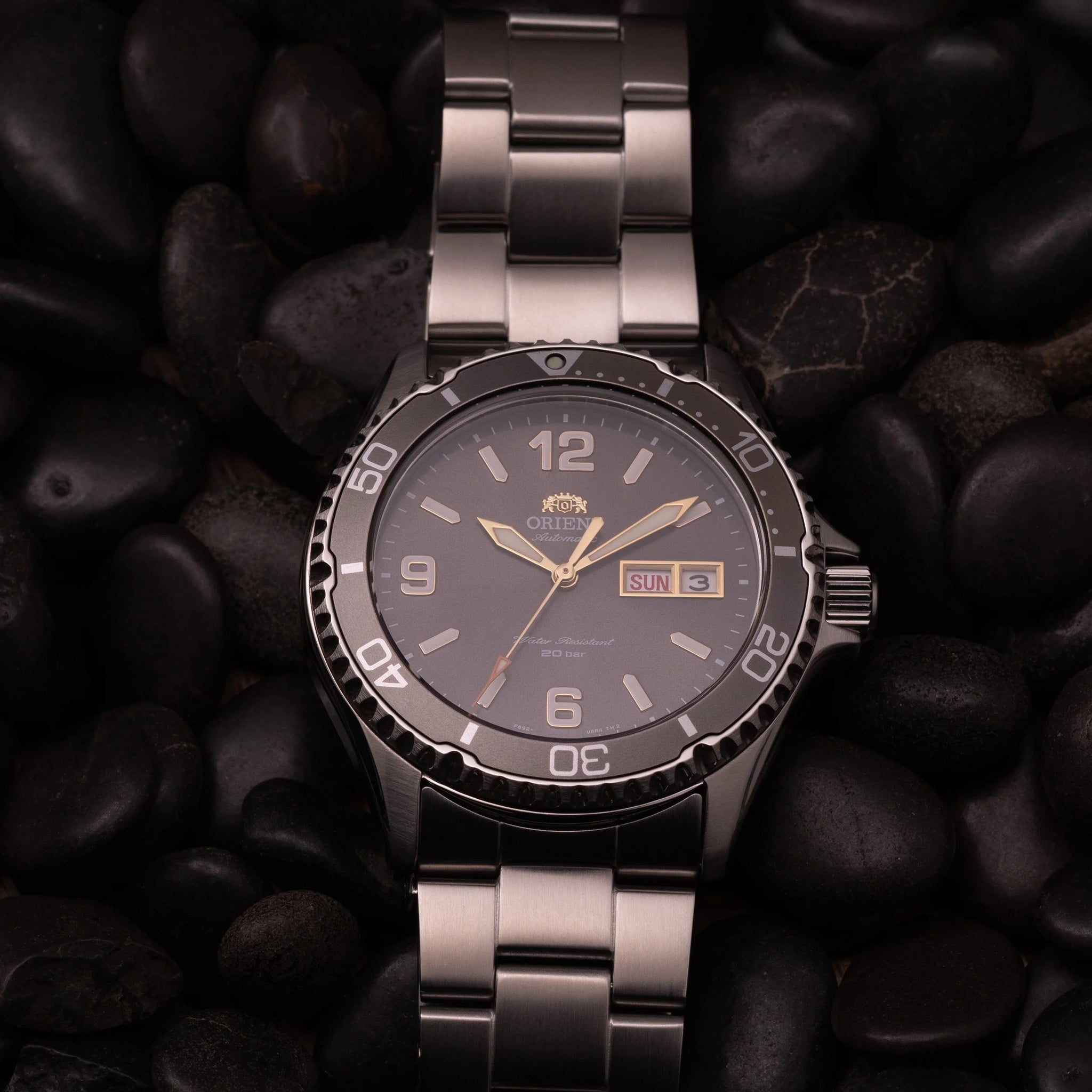 Montre Orient Mako III RA-AA0819N39B Kamasu Gris Automatique