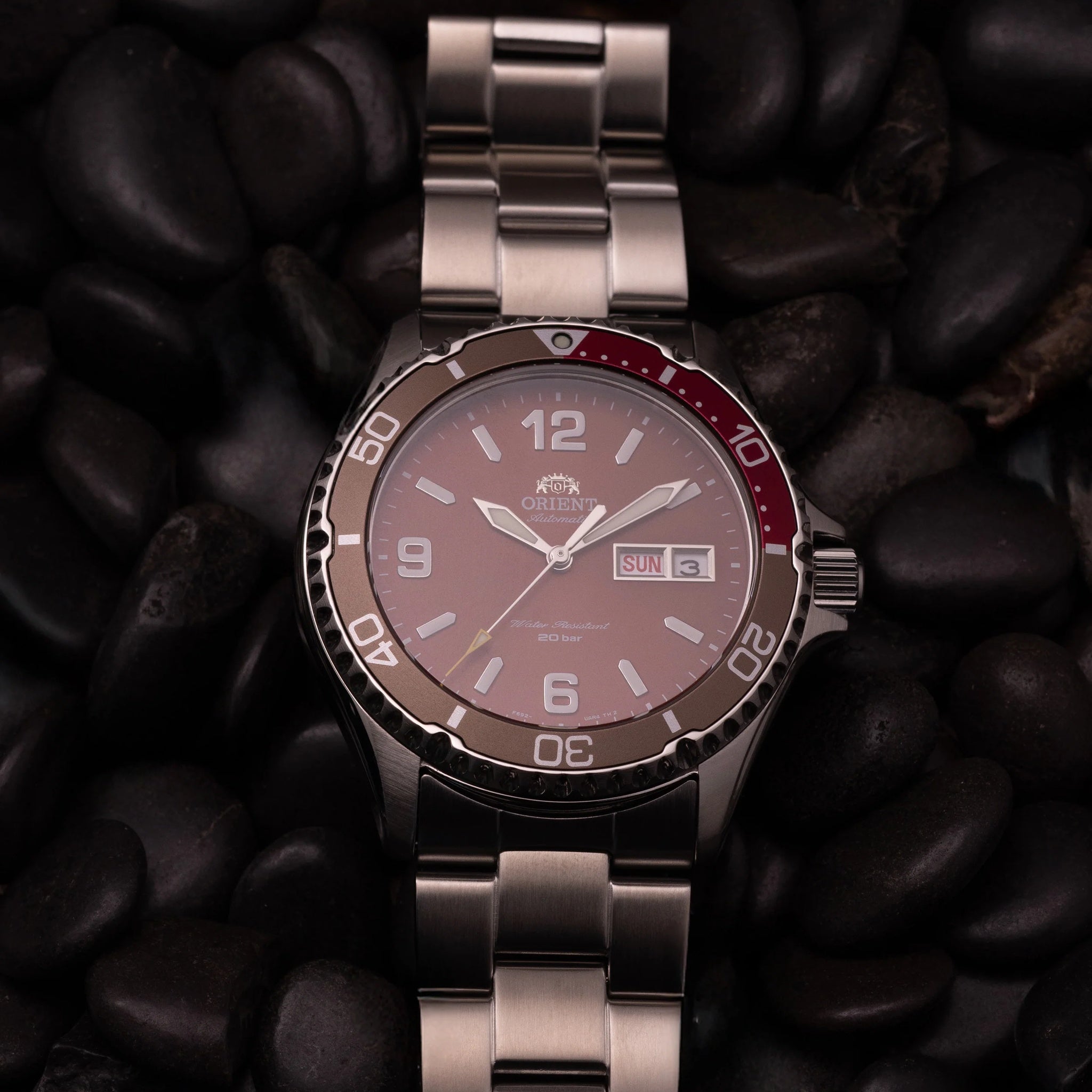 Montre Orient Mako III RA-AA0820R39B Kamasu Rouge Automatique