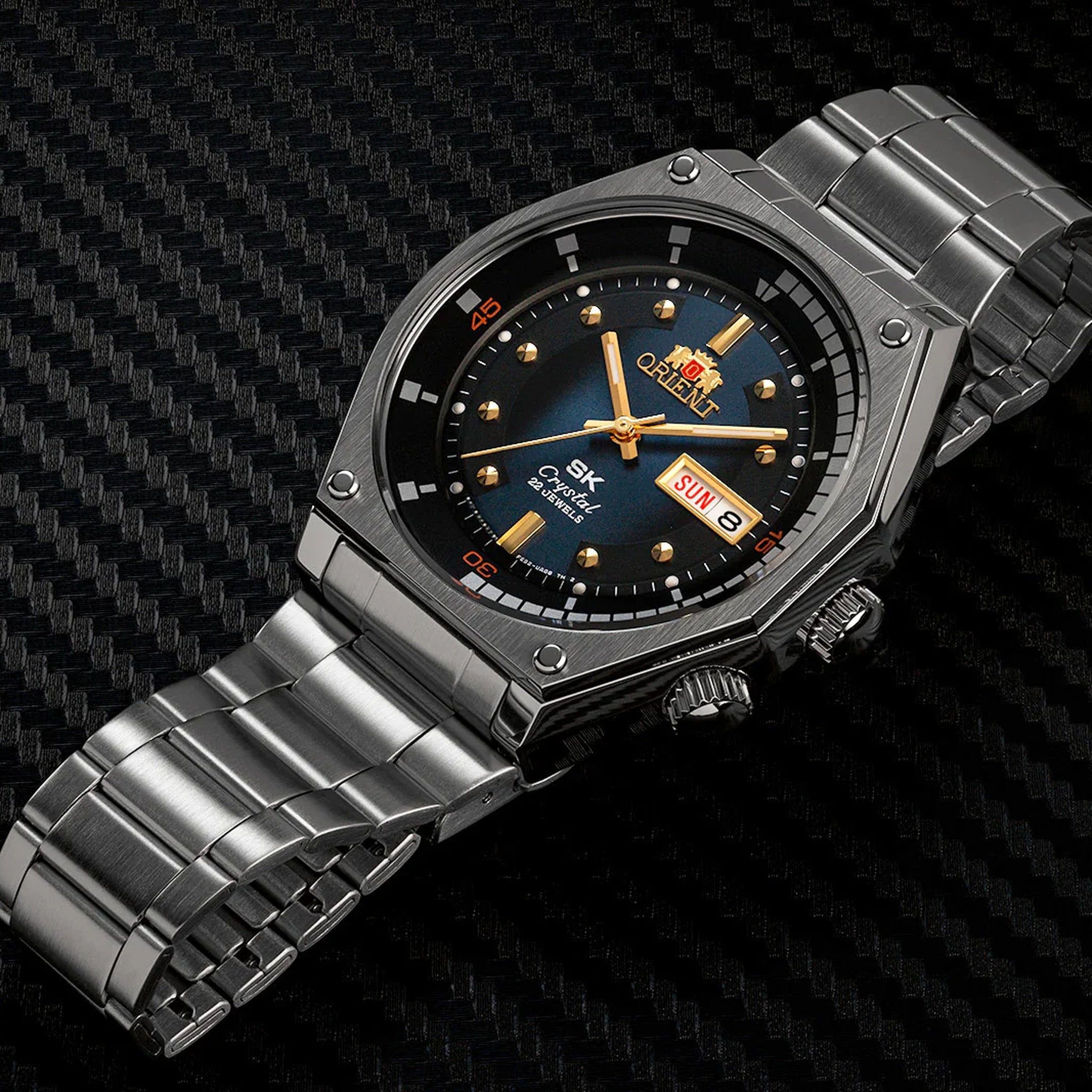 Montre Orient Sports RA-AA0B03L39B Super King Diver 70's Reedition Bleu Automatique