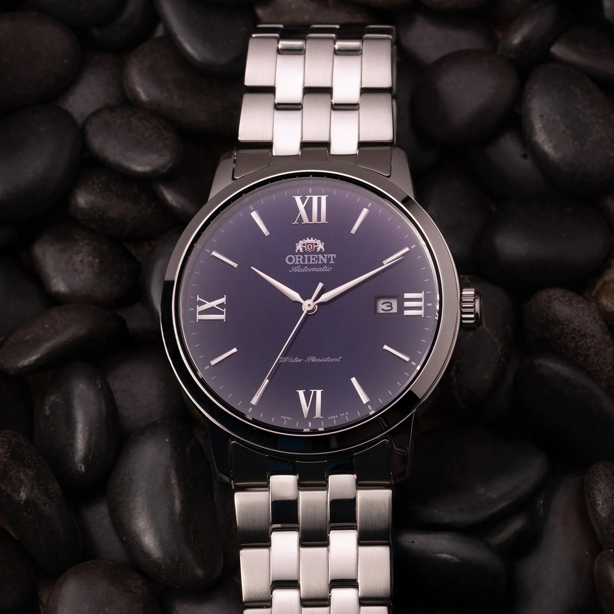Montre Orient Contemporary RA-AC0F09L30B Bleu Automatique