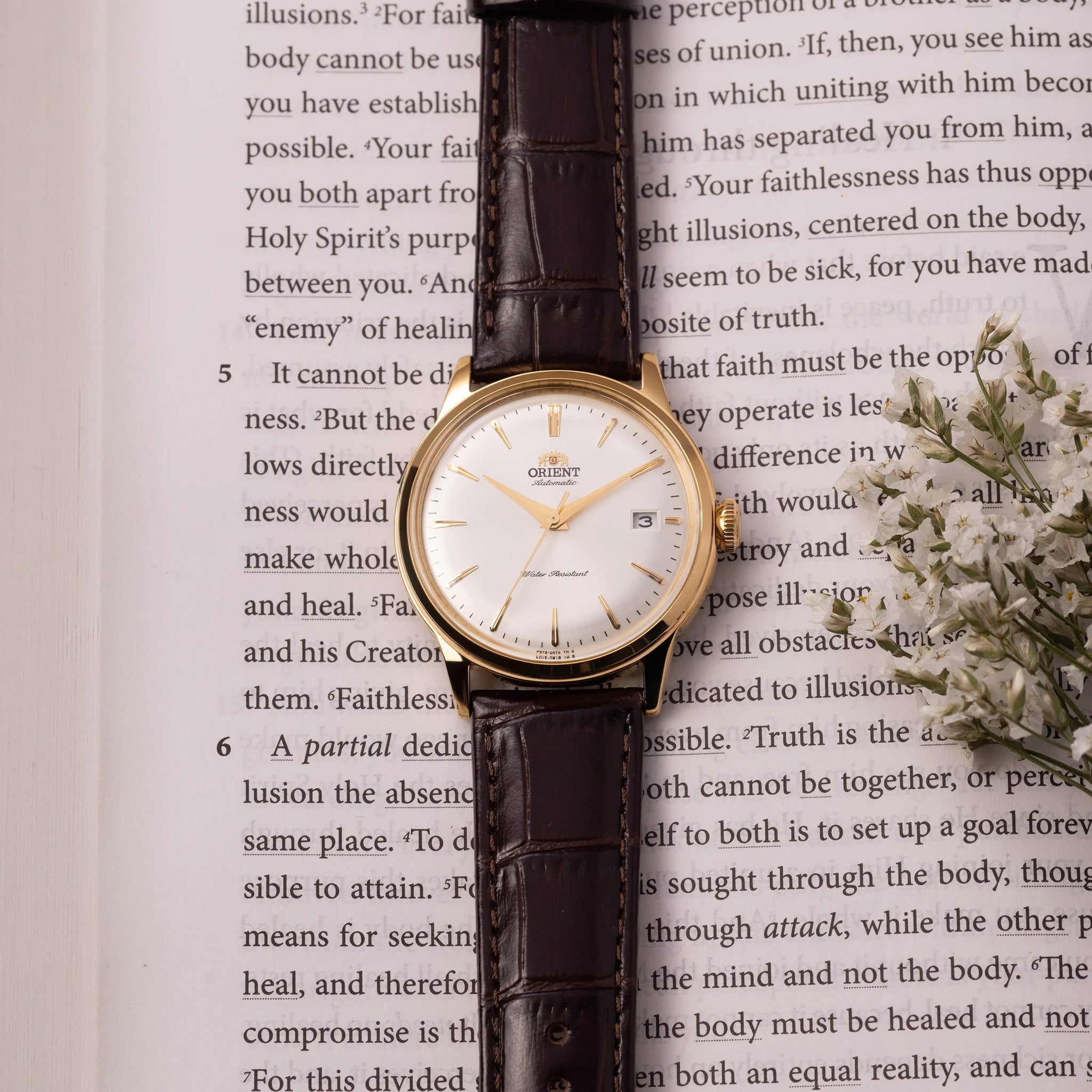 Montre Orient Bambino RA-AC0M01S30B Argenté Automatique