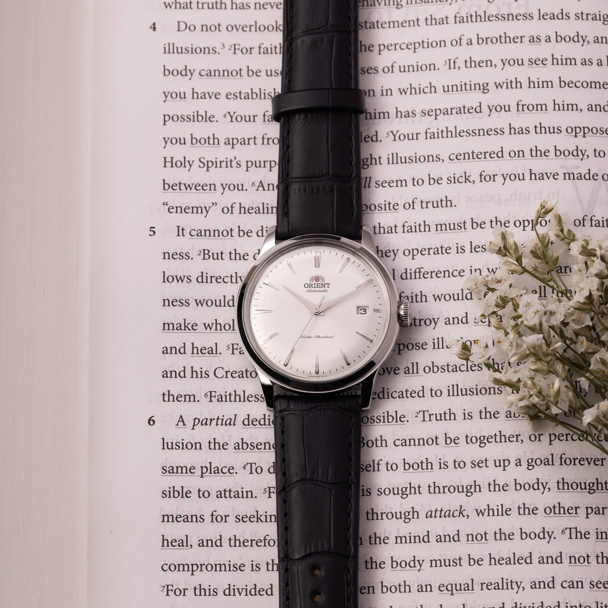 Montre Orient Bambino RA-AC0M03S30B Argenté Automatique