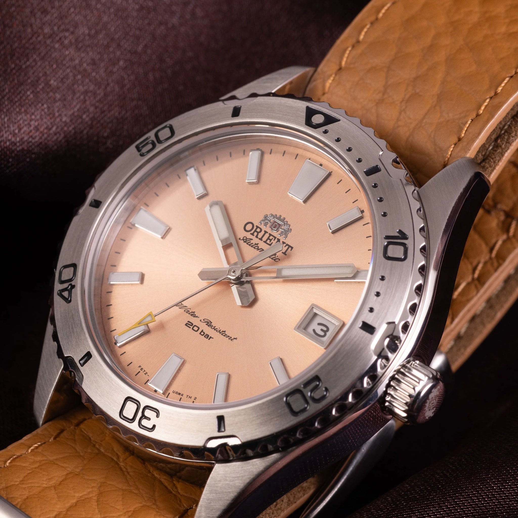 Montre Orient Mako 40 RA-AC0Q05P30B Rose Automatique