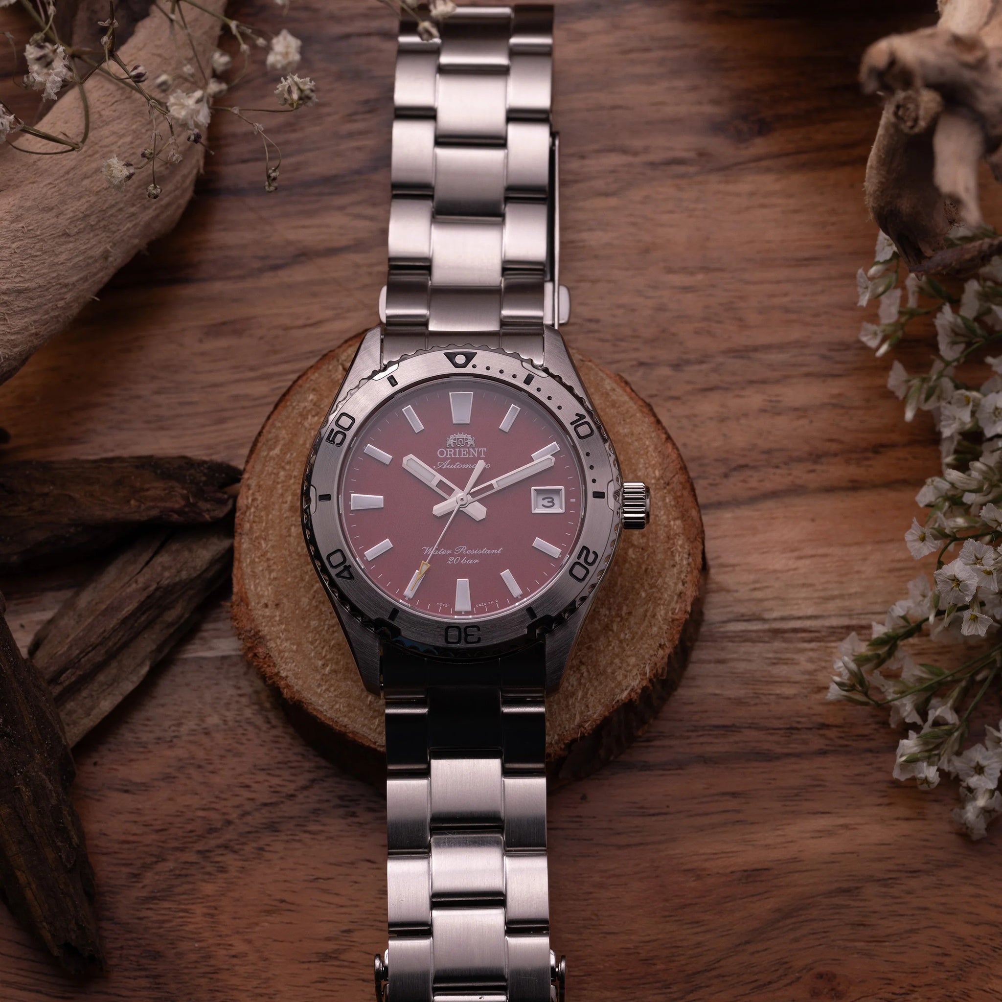 Montre Orient Mako 40 RA-AC0Q09R30B Rouge Automatique