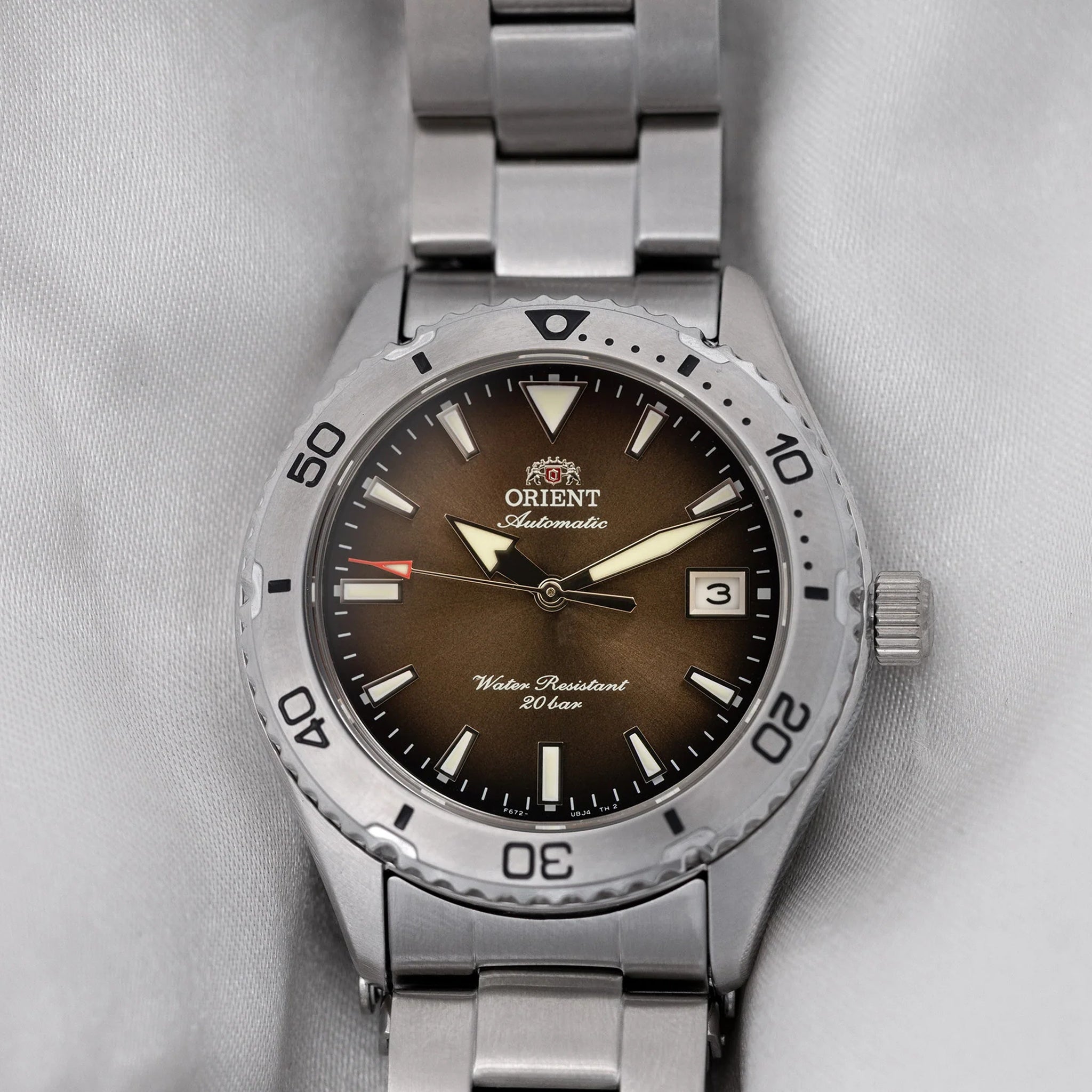 Montre Orient Mako 40 RA-AC0Q15Y30B Marron Automatique
