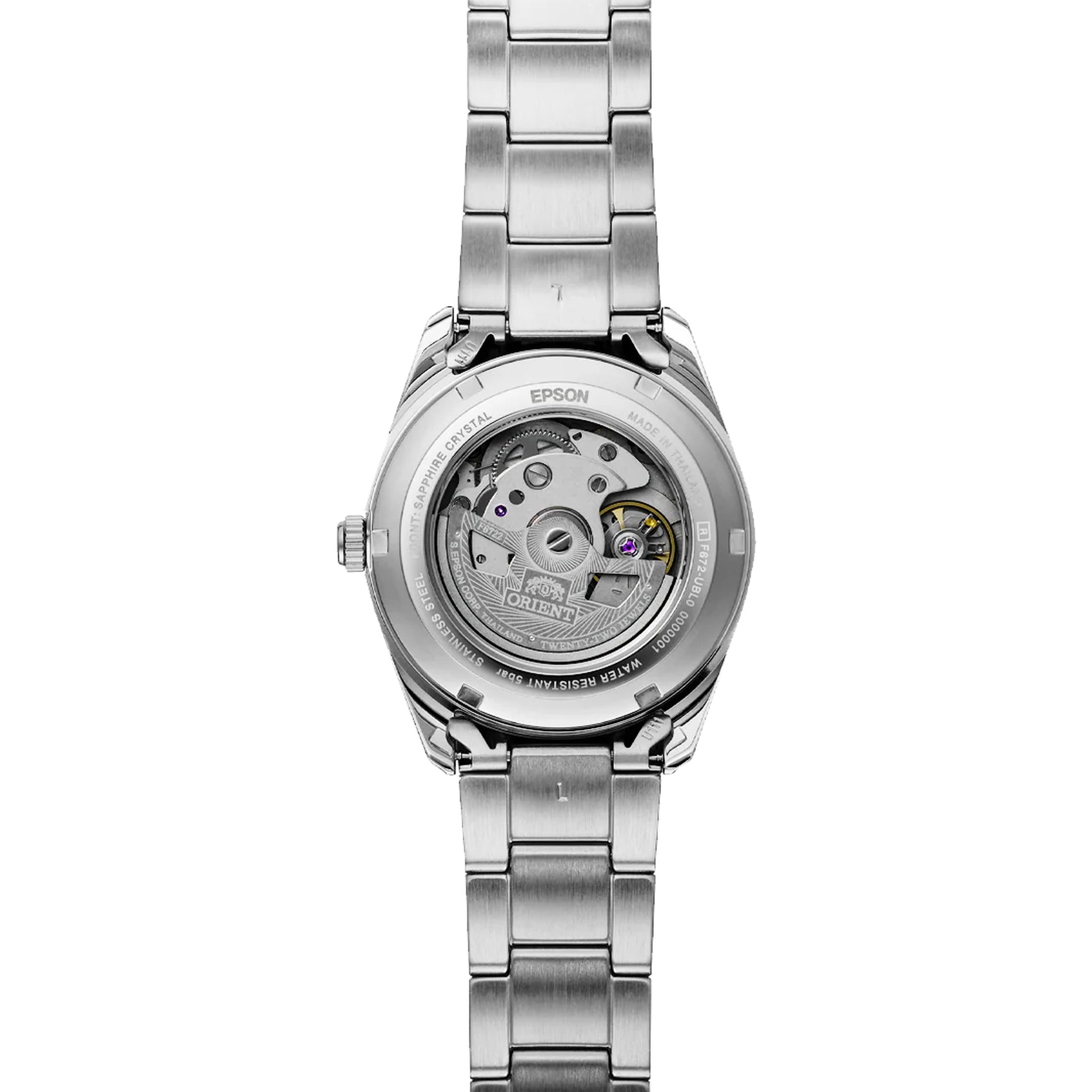 Montre Orient Stretto Date RA-AC0R02L30B Bleu Automatique