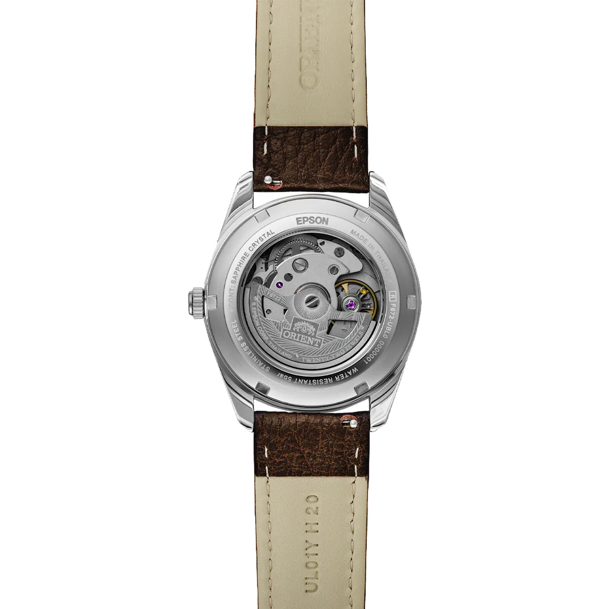 Montre Orient Stretto Date RA-AC0R03Y30B Marron Automatique