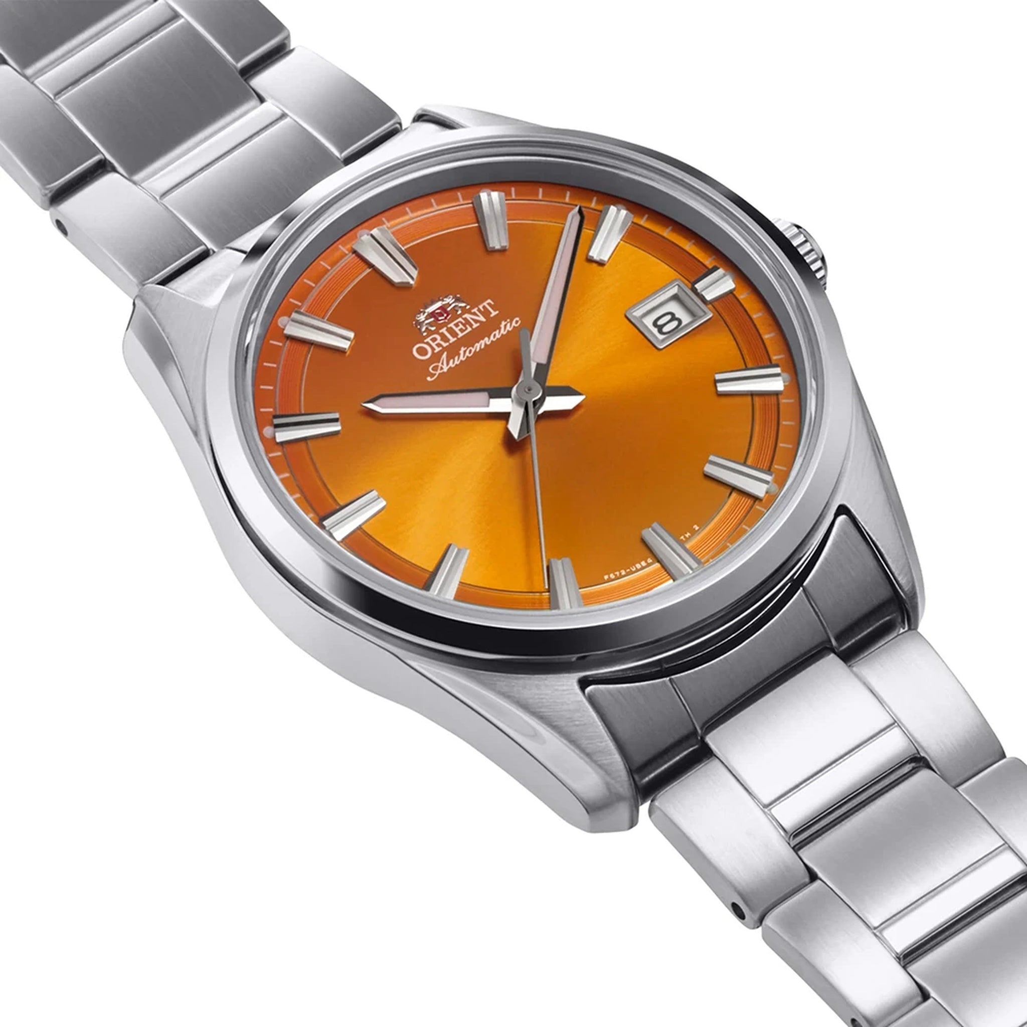 Montre Orient Stretto Date RA-AC0R08Y30B Orange Automatique
