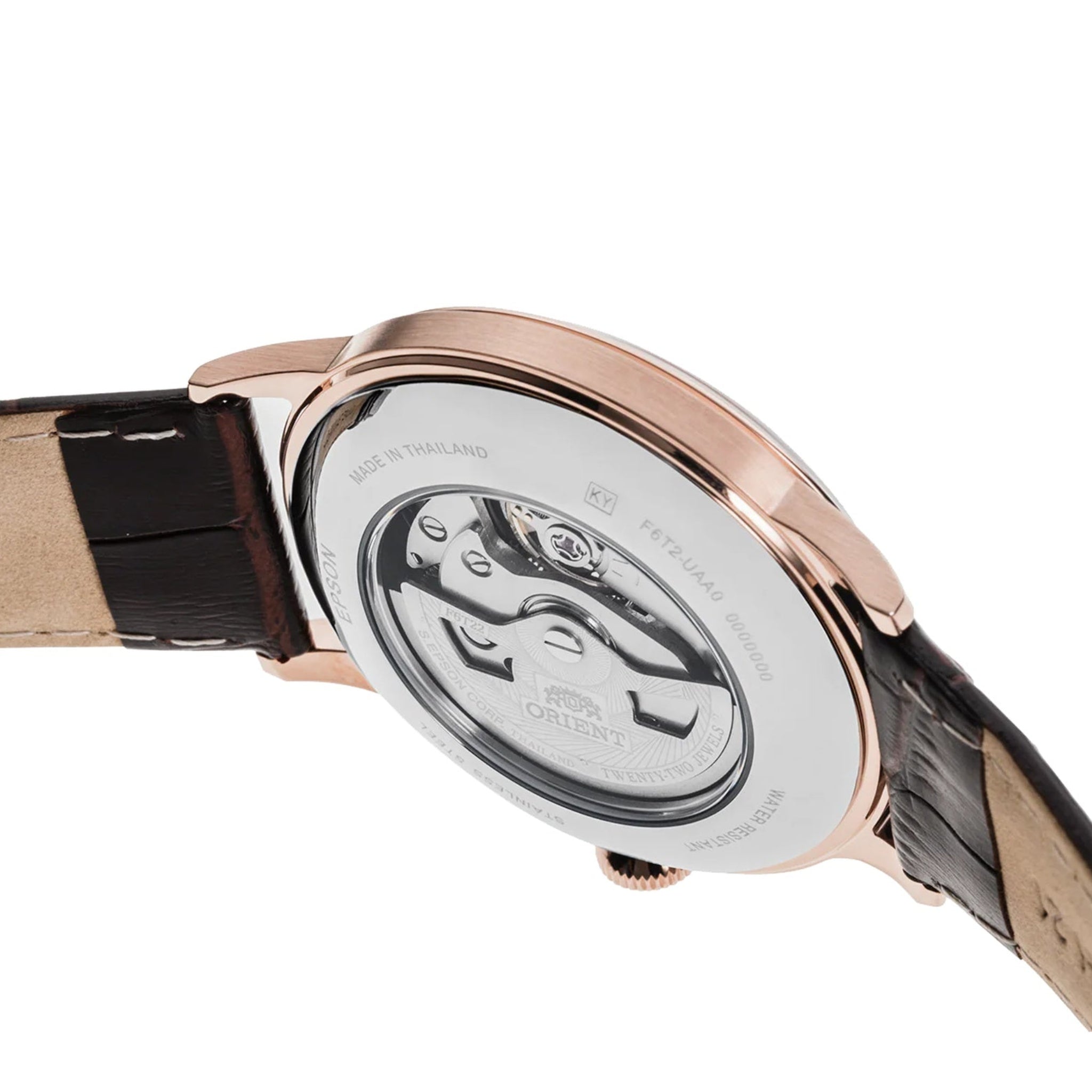 Montre Orient Bambino 2ème Génération RA-AG0001S30B Cœur ouvert Blanc Automatique